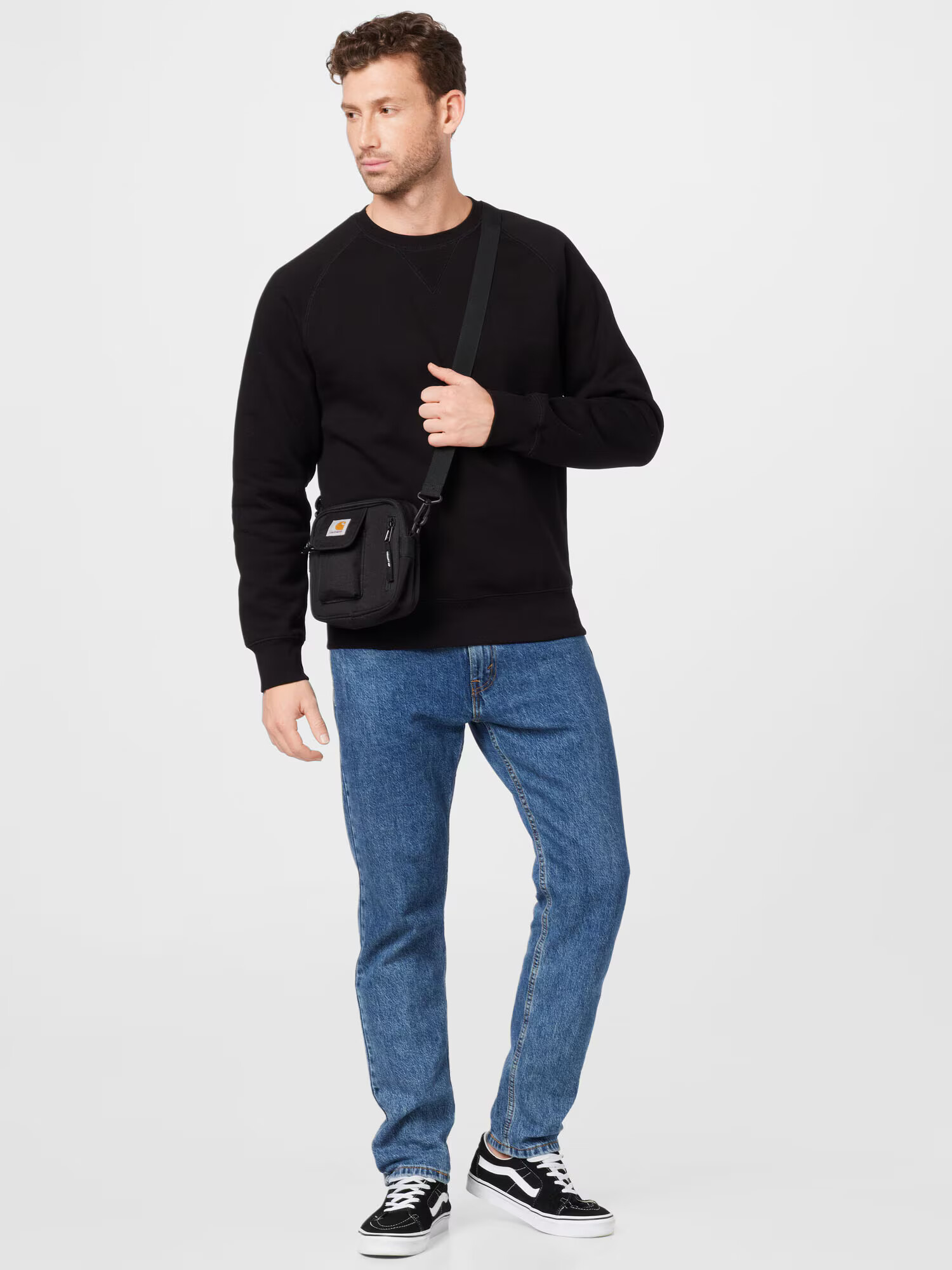 Carhartt WIP Bluză de molton 'Chase' negru - Pled.ro