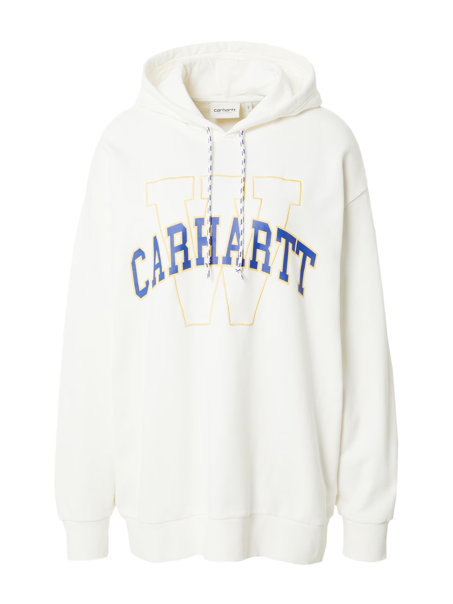 Carhartt WIP Bluză de molton crem / albastru închis / galben - Pled.ro