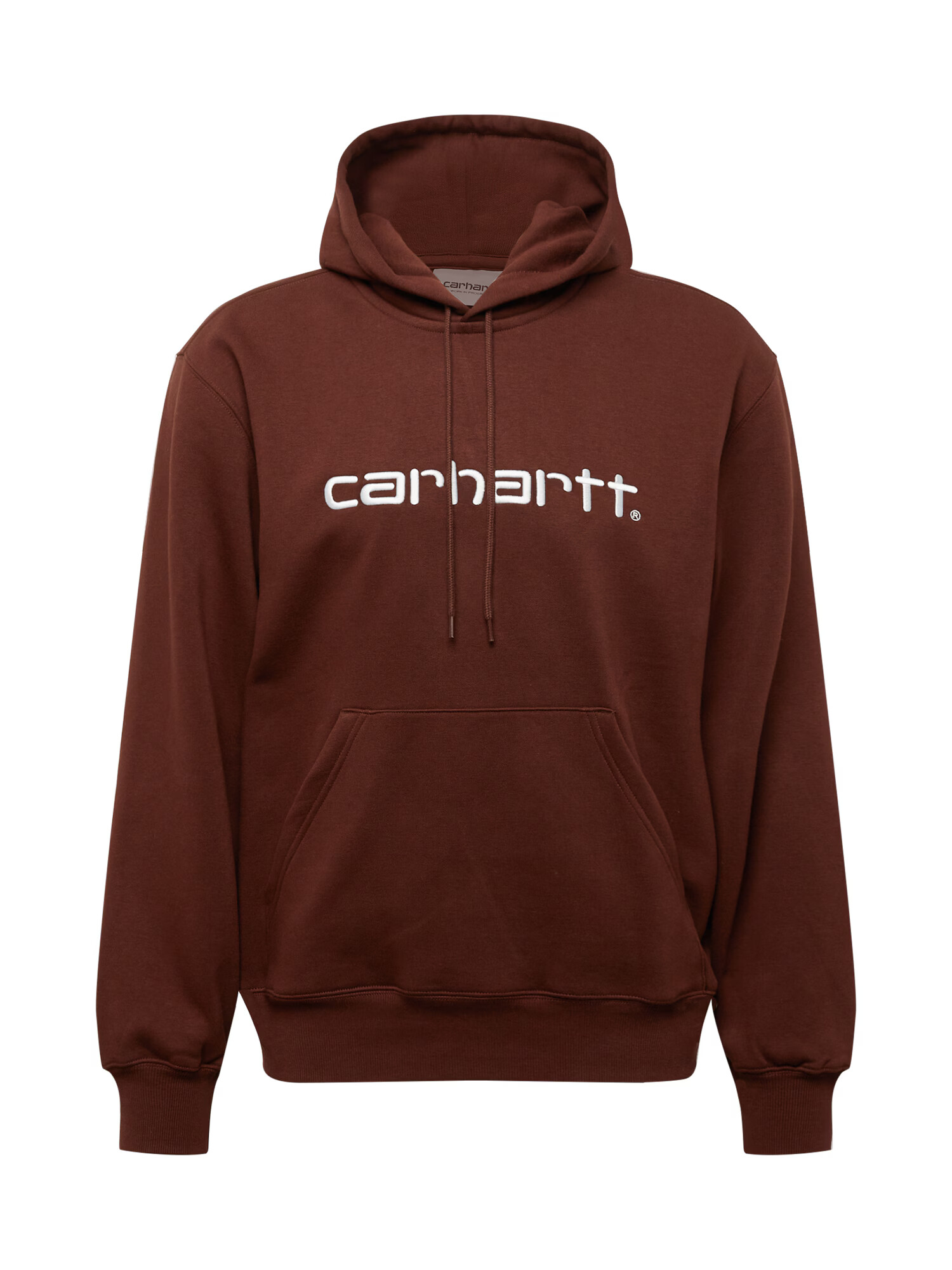 Carhartt WIP Bluză de molton maro pueblo / alb - Pled.ro