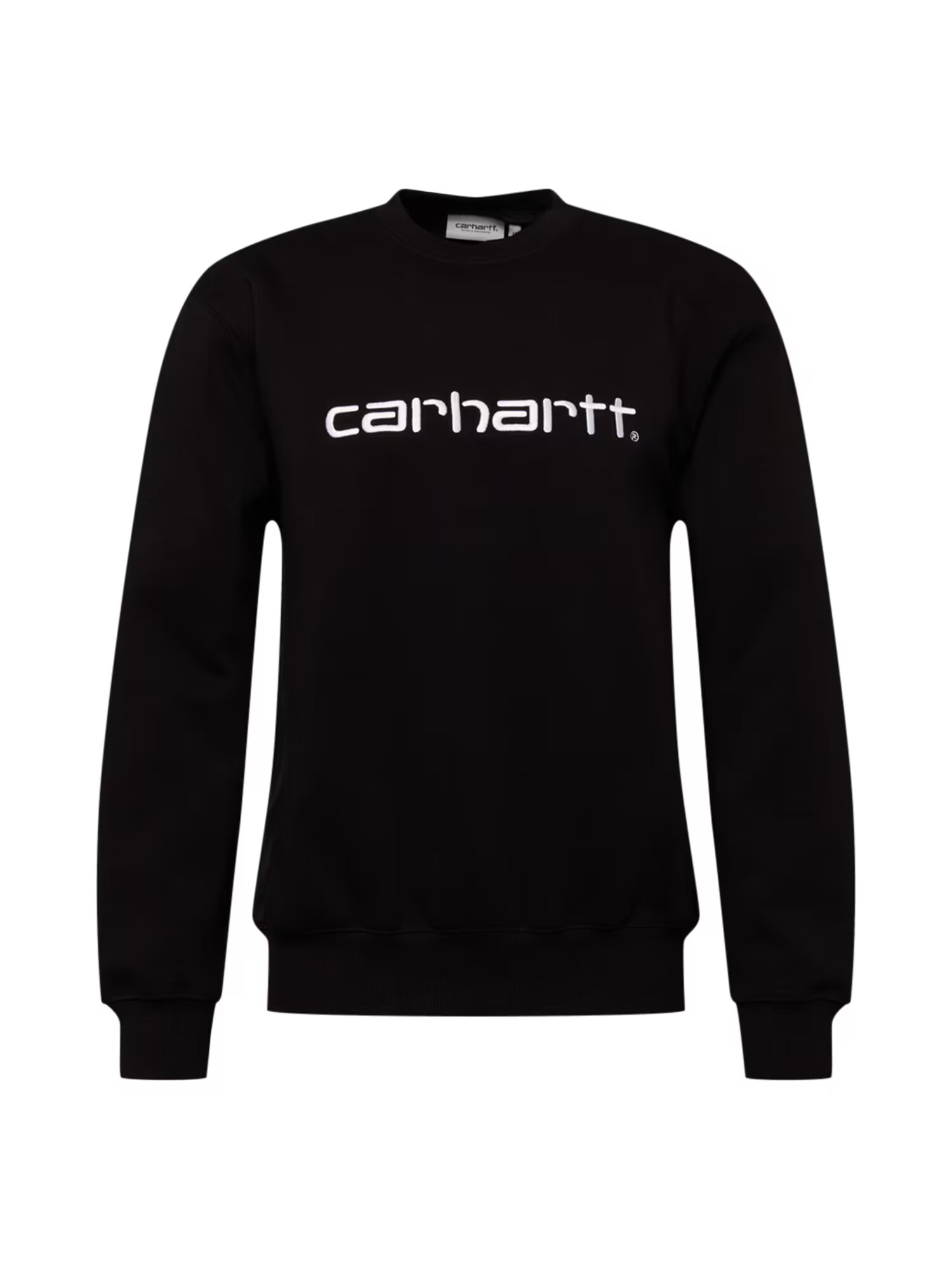 Carhartt WIP Bluză de molton negru / alb - Pled.ro