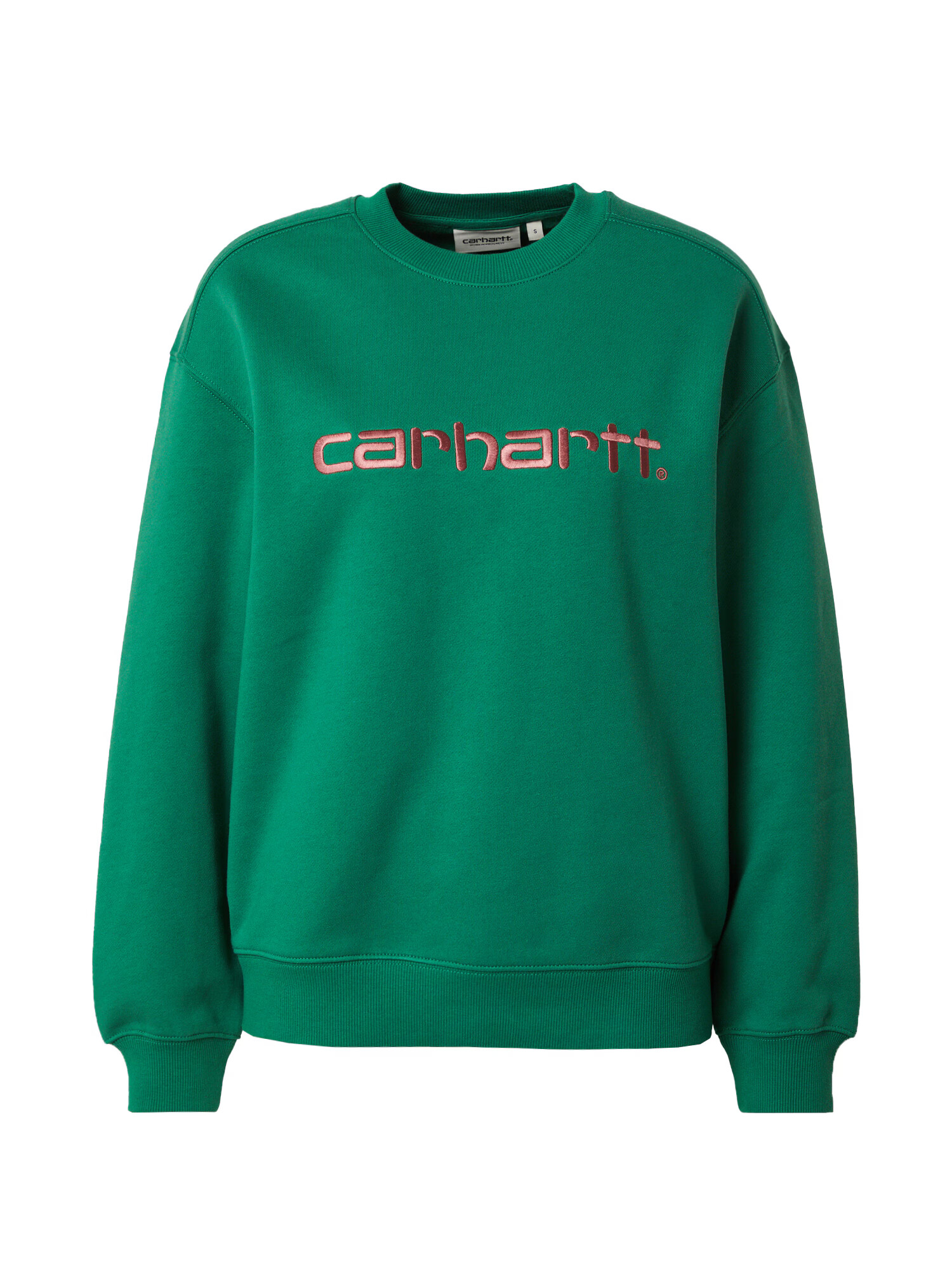 Carhartt WIP Bluză de molton verde / roșu vin - Pled.ro