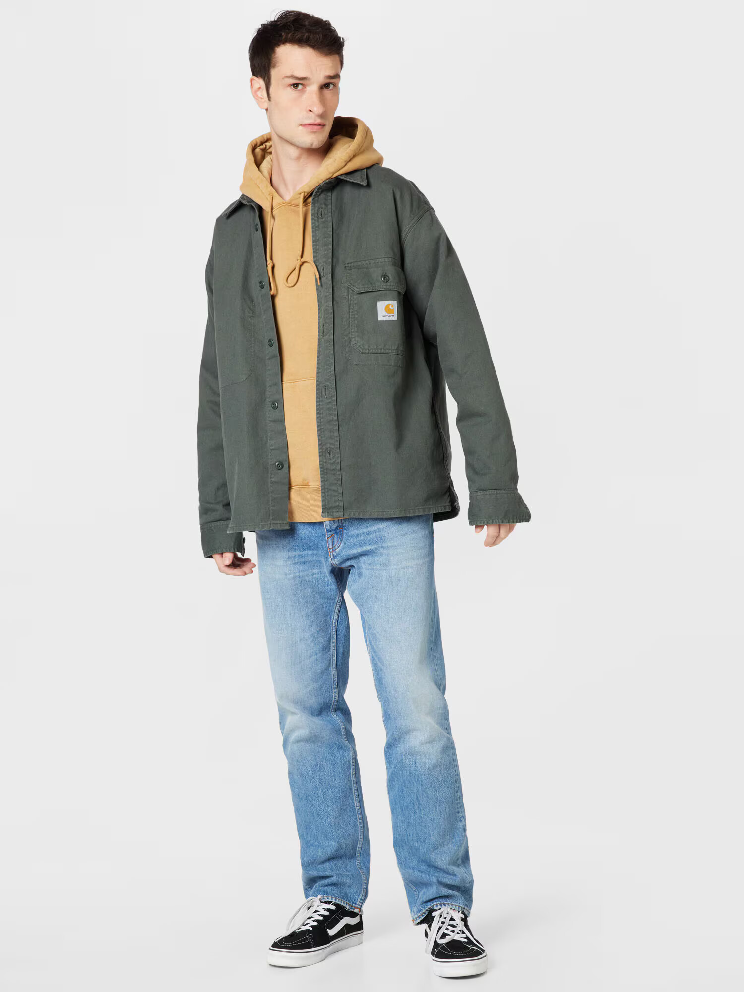 Carhartt WIP Bluză de molton 'Vista' maro deschis - Pled.ro