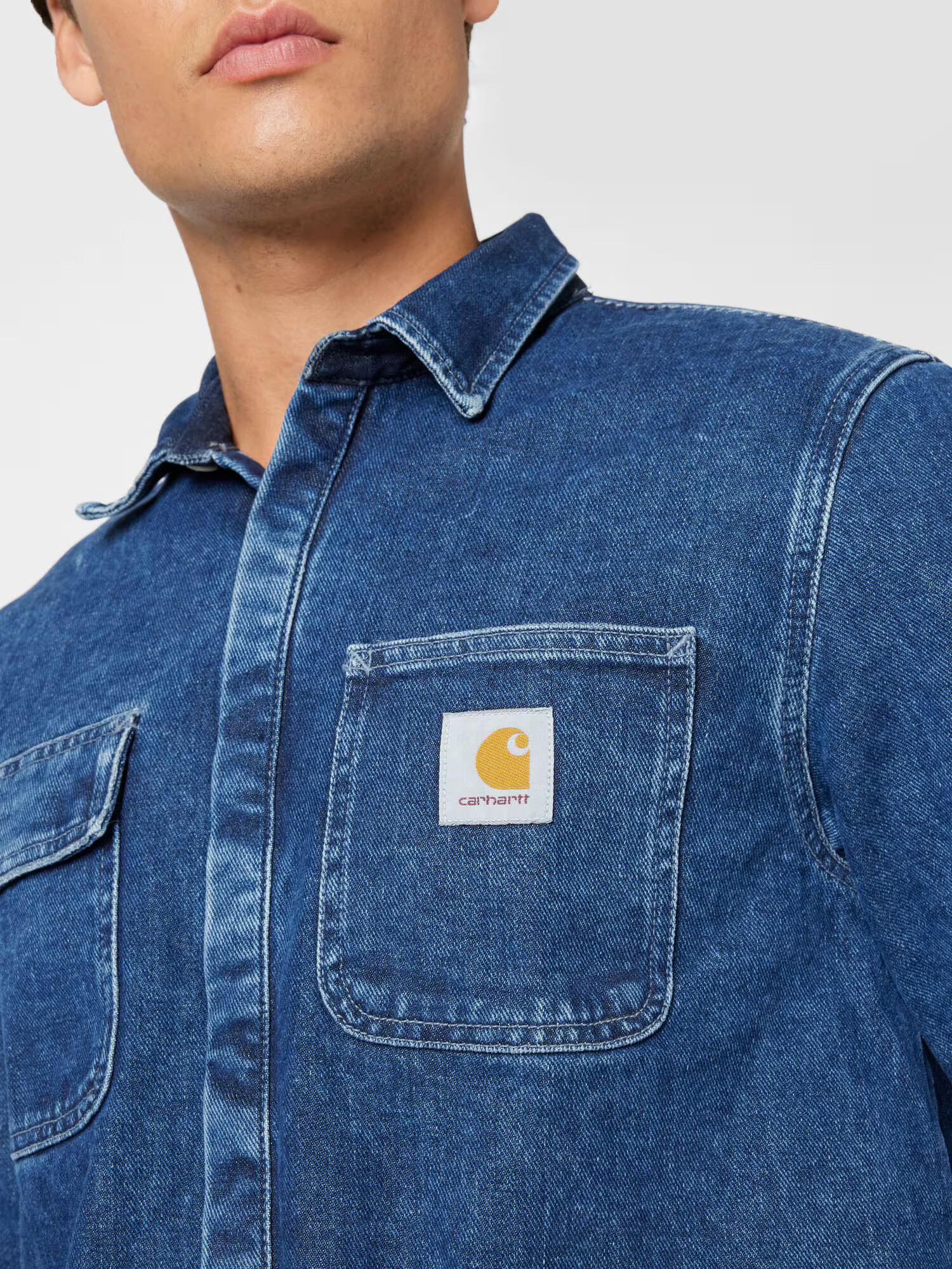 Carhartt WIP Cămașă 'Salinac' albastru denim - Pled.ro