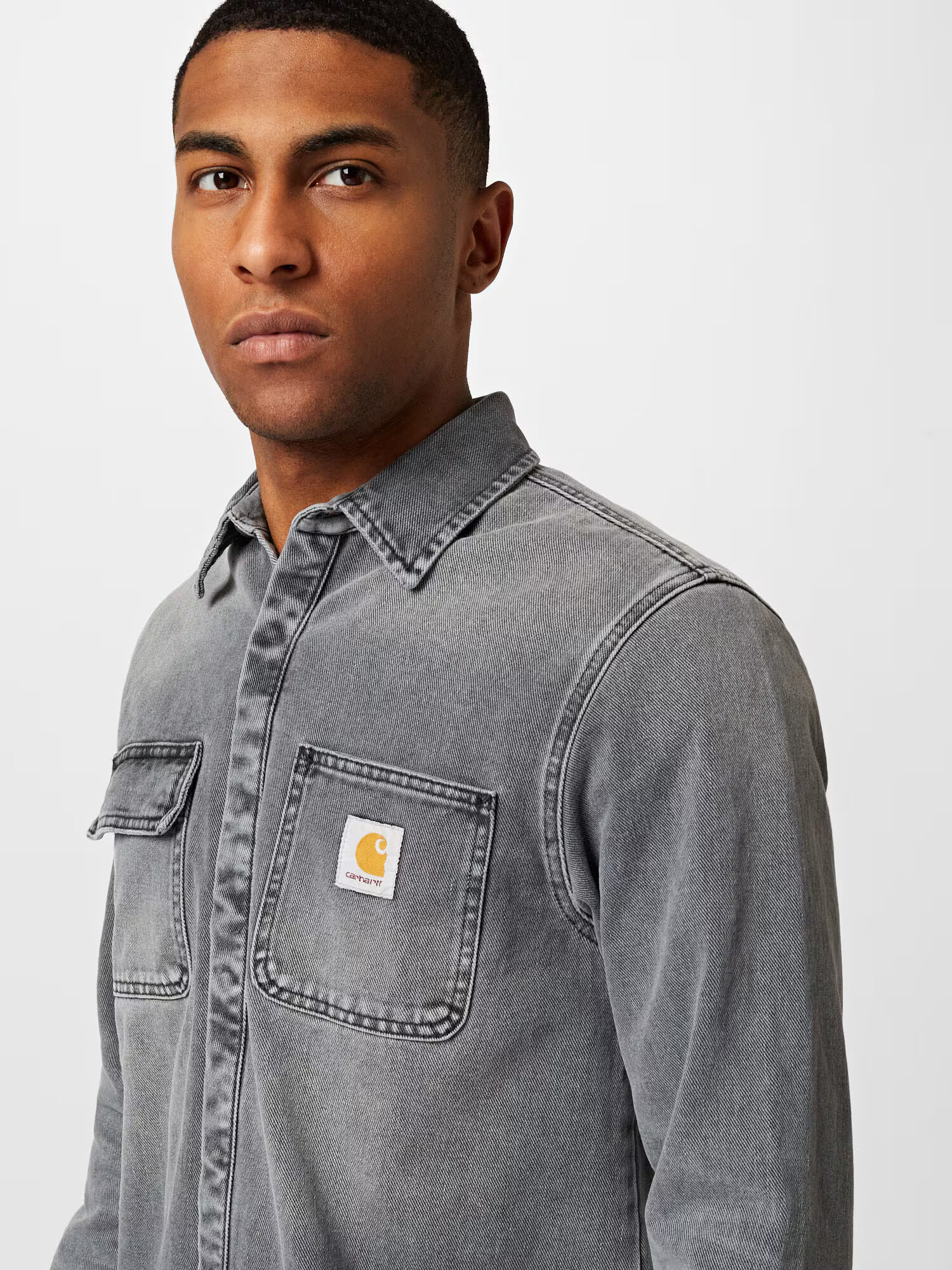 Carhartt WIP Cămașă 'Salinac' galben / negru denim / alb - Pled.ro