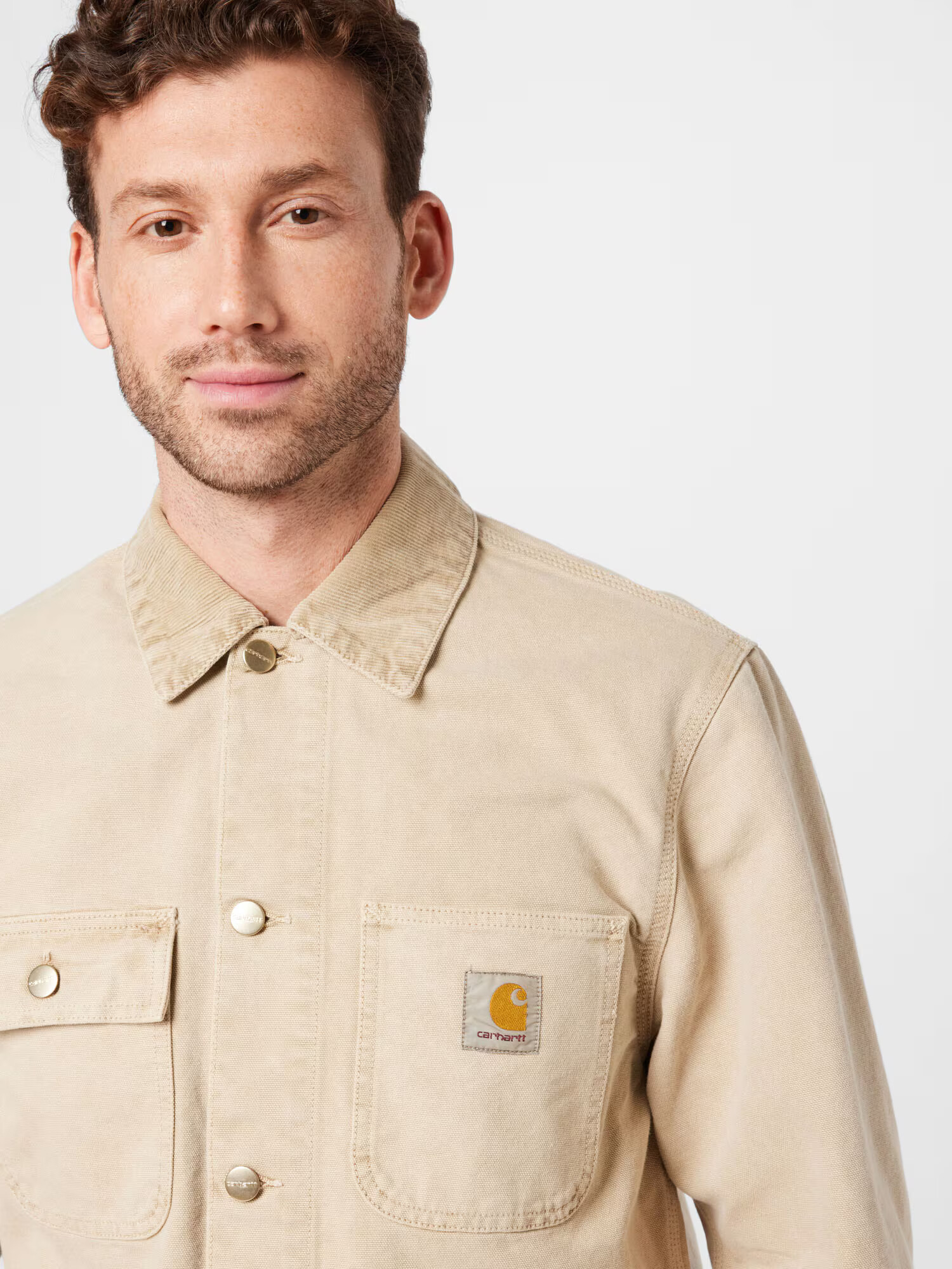 Carhartt WIP Geacă de primăvară-toamnă 'Michigan' crem - Pled.ro