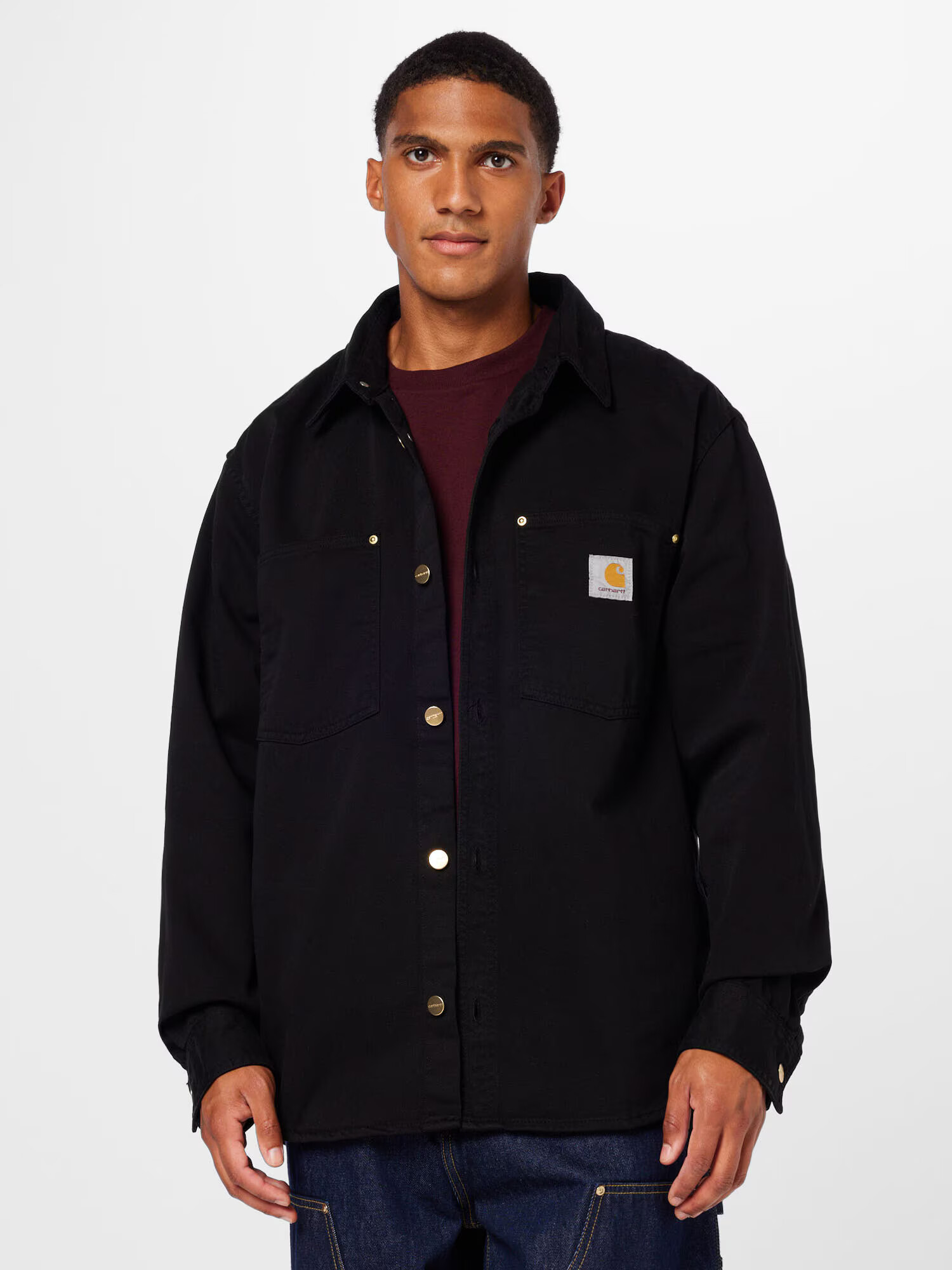 Carhartt WIP Geacă de primăvară-toamnă negru - Pled.ro