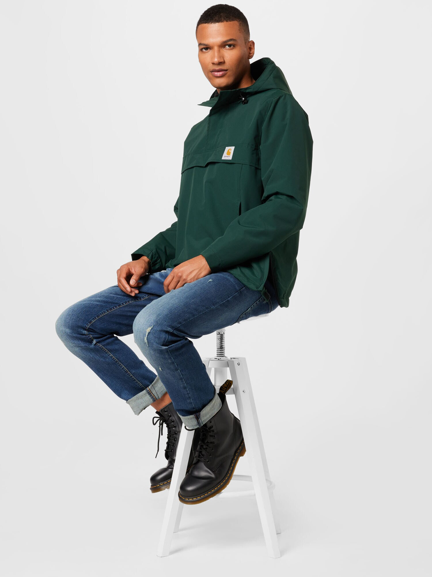 Carhartt WIP Geacă de primăvară-toamnă 'Nimbus' verde închis - Pled.ro