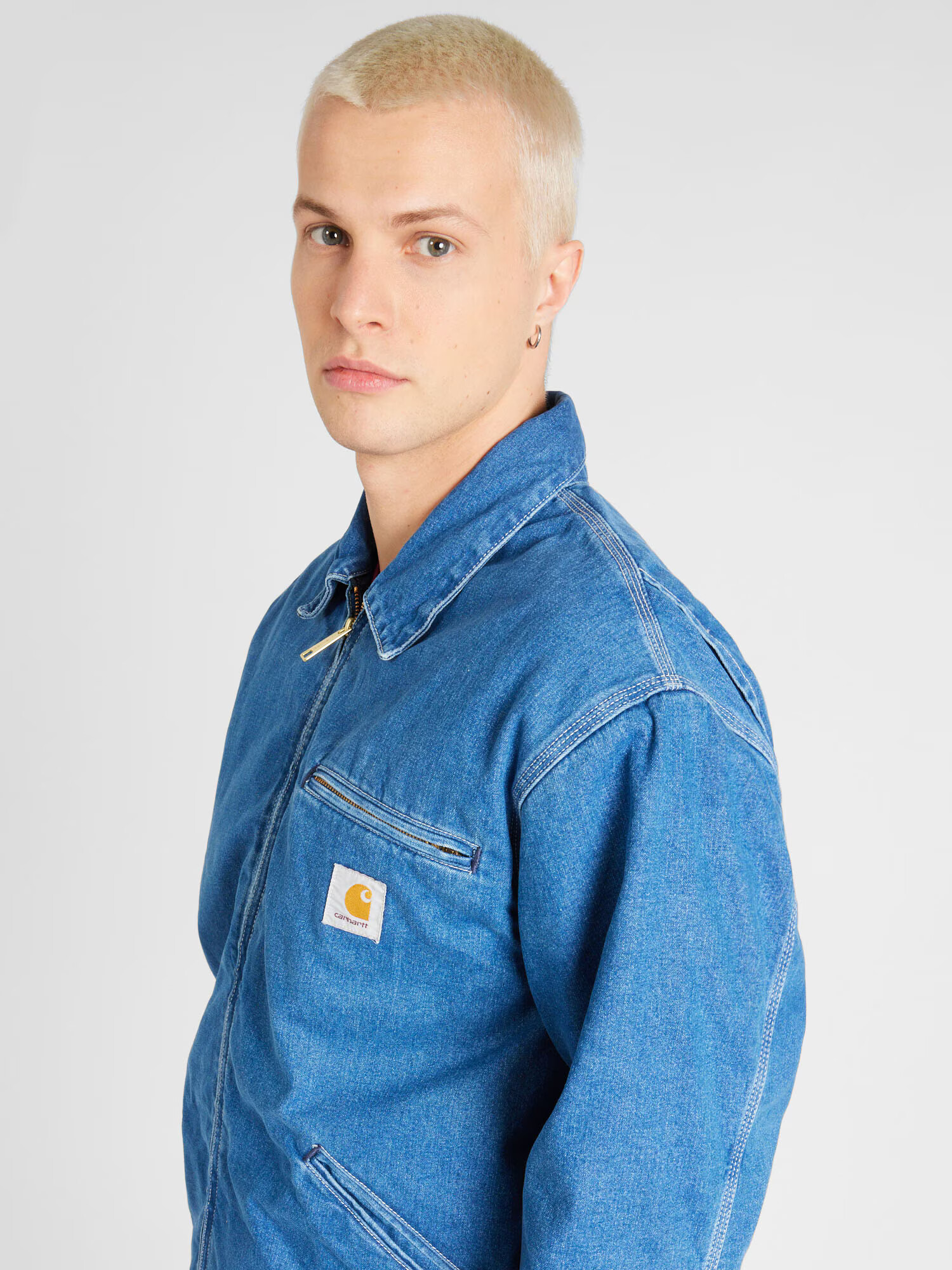 Carhartt WIP Geacă de primăvară-toamnă 'OG Detroit' albastru denim - Pled.ro