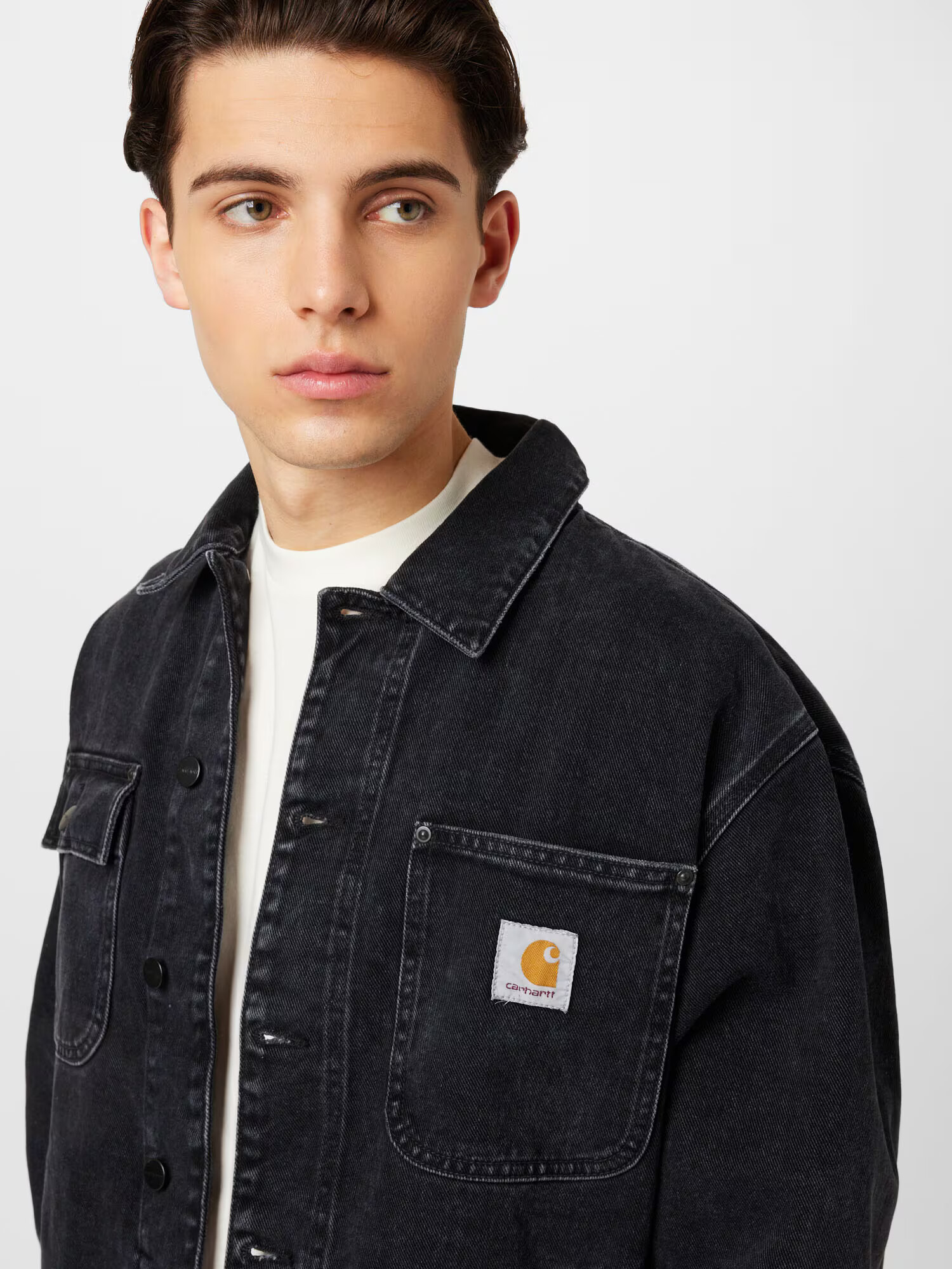 Carhartt WIP Geacă de primăvară-toamnă 'Saledo' negru - Pled.ro