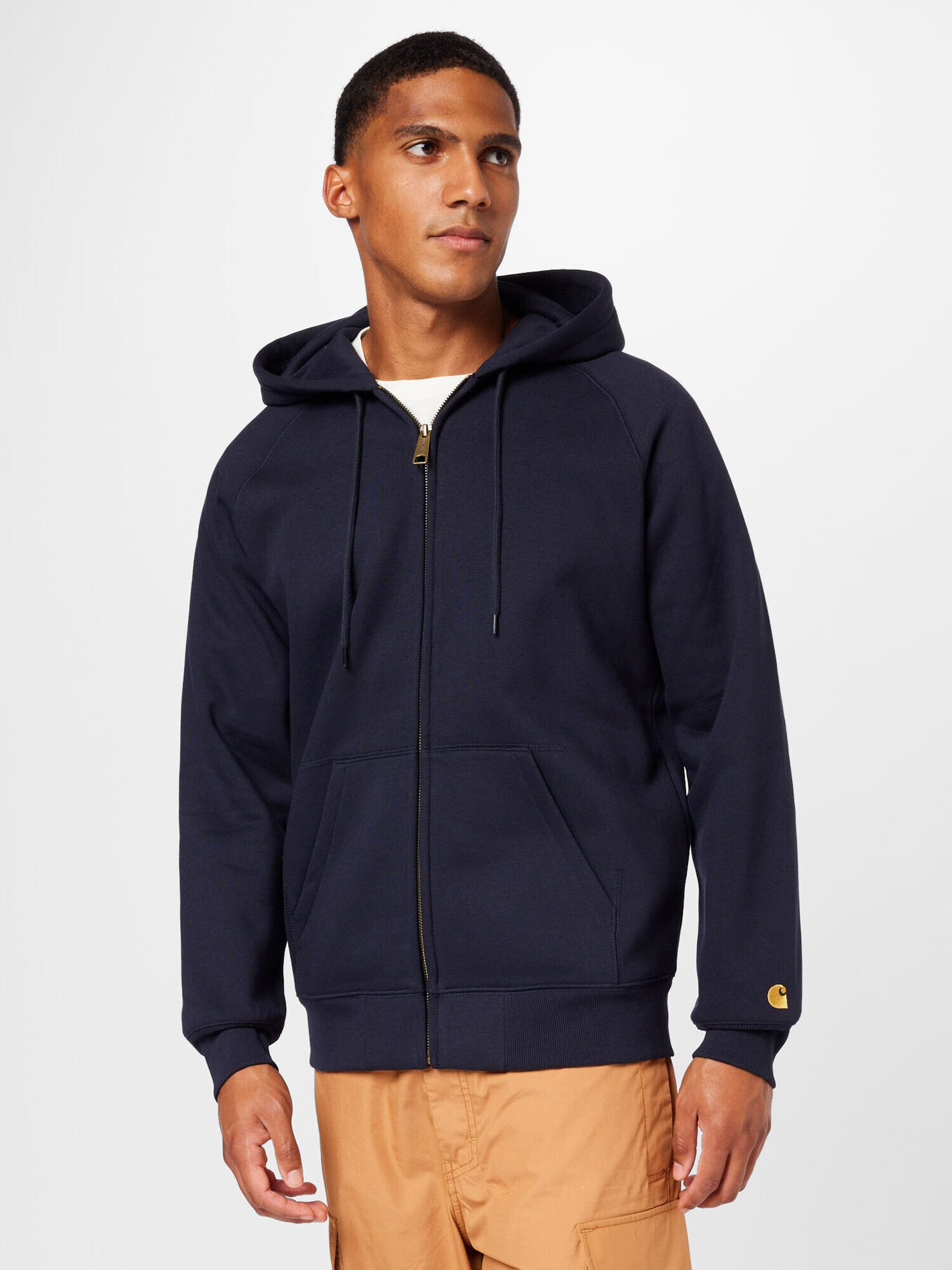 Carhartt WIP Hanorac 'Chase' bleumarin / galben auriu - Pled.ro