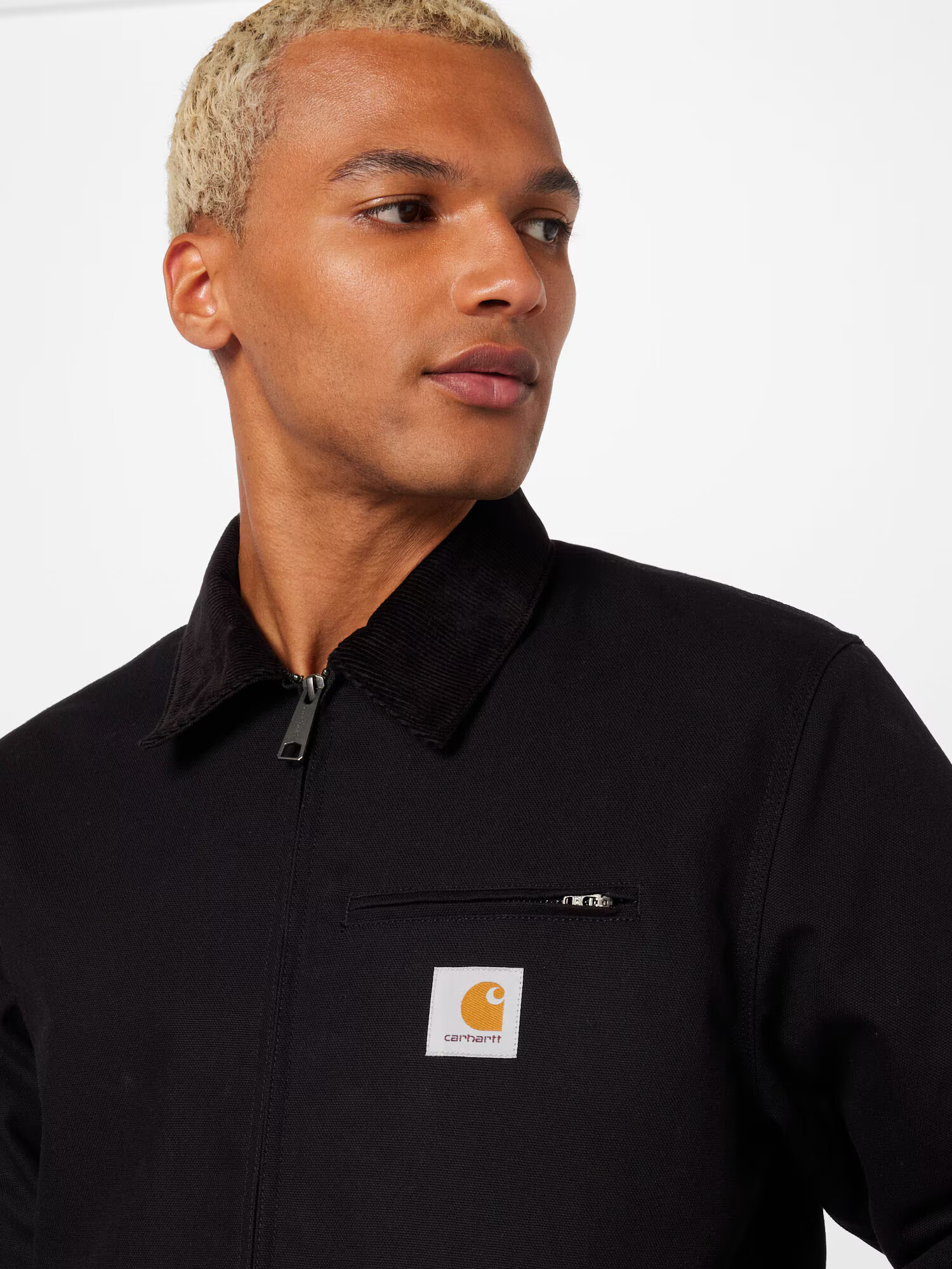 Carhartt WIP Geacă de primăvară-toamnă 'Detroit' galben curry / negru / alb - Pled.ro