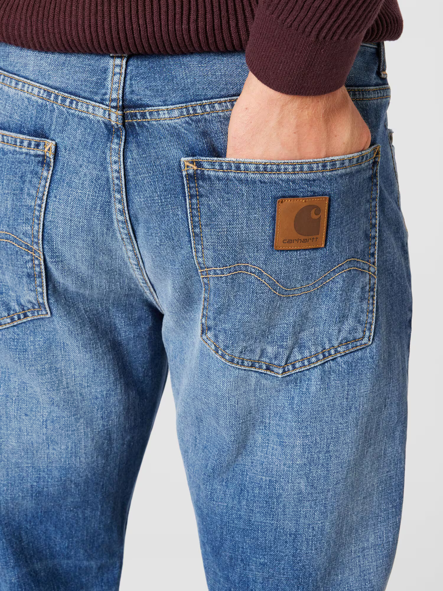 Carhartt WIP Jeans 'Marlow' albastru denim - Pled.ro