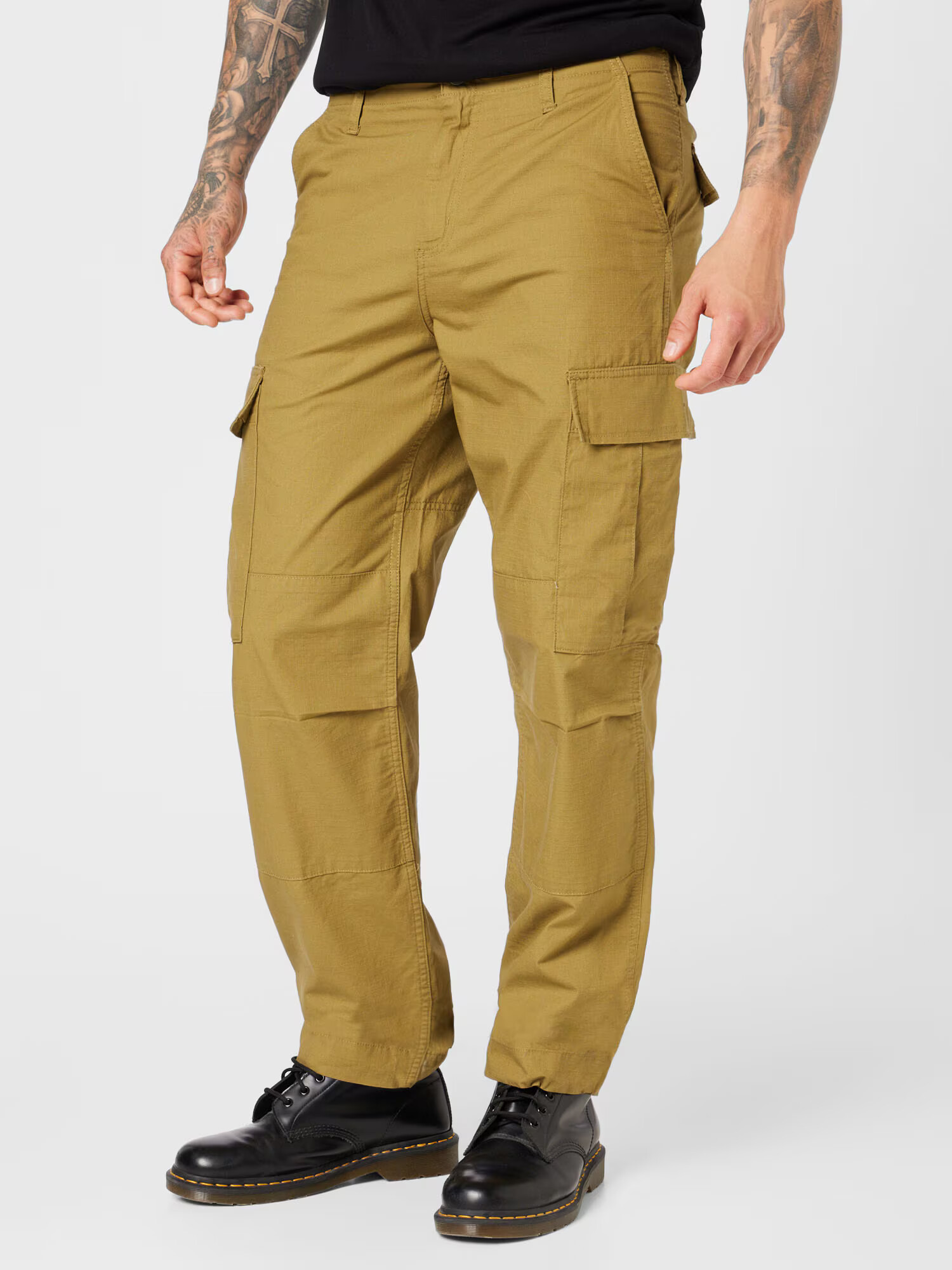 Carhartt WIP Pantaloni cu buzunare kaki - Pled.ro