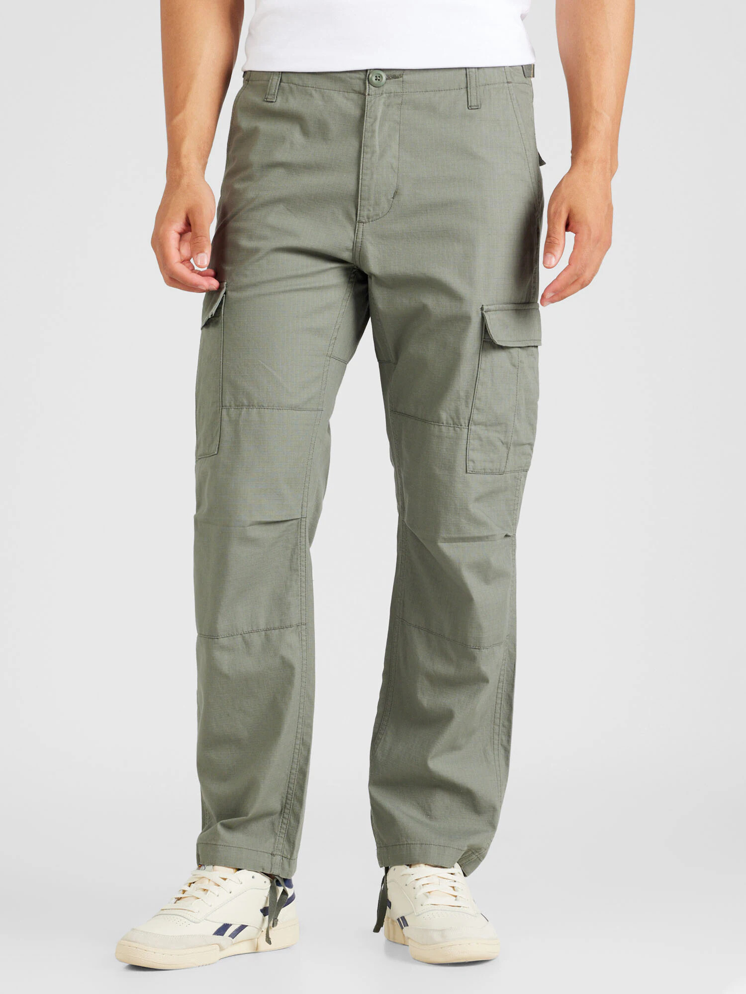 Carhartt WIP Pantaloni cu buzunare kaki - Pled.ro