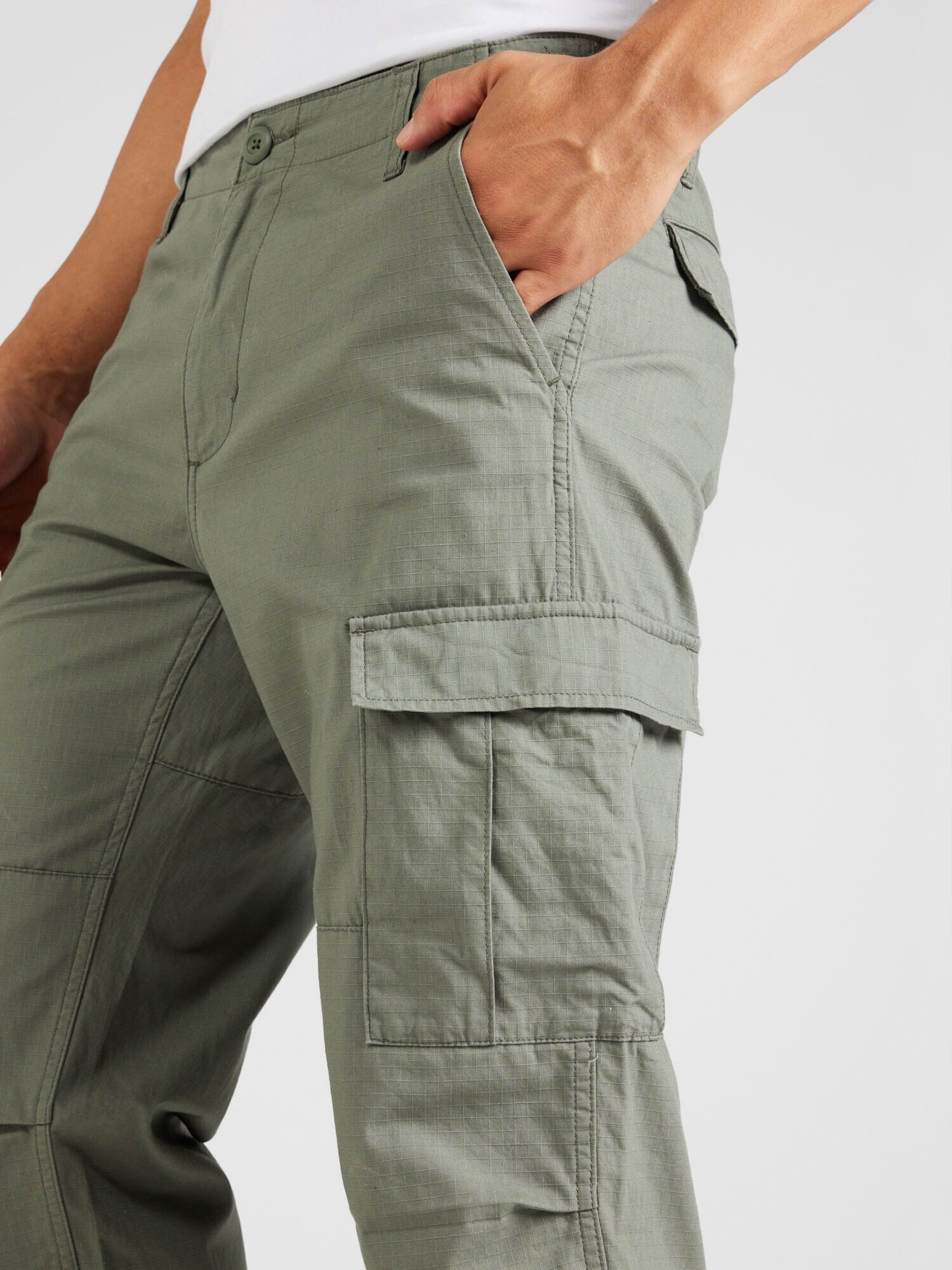 Carhartt WIP Pantaloni cu buzunare kaki - Pled.ro