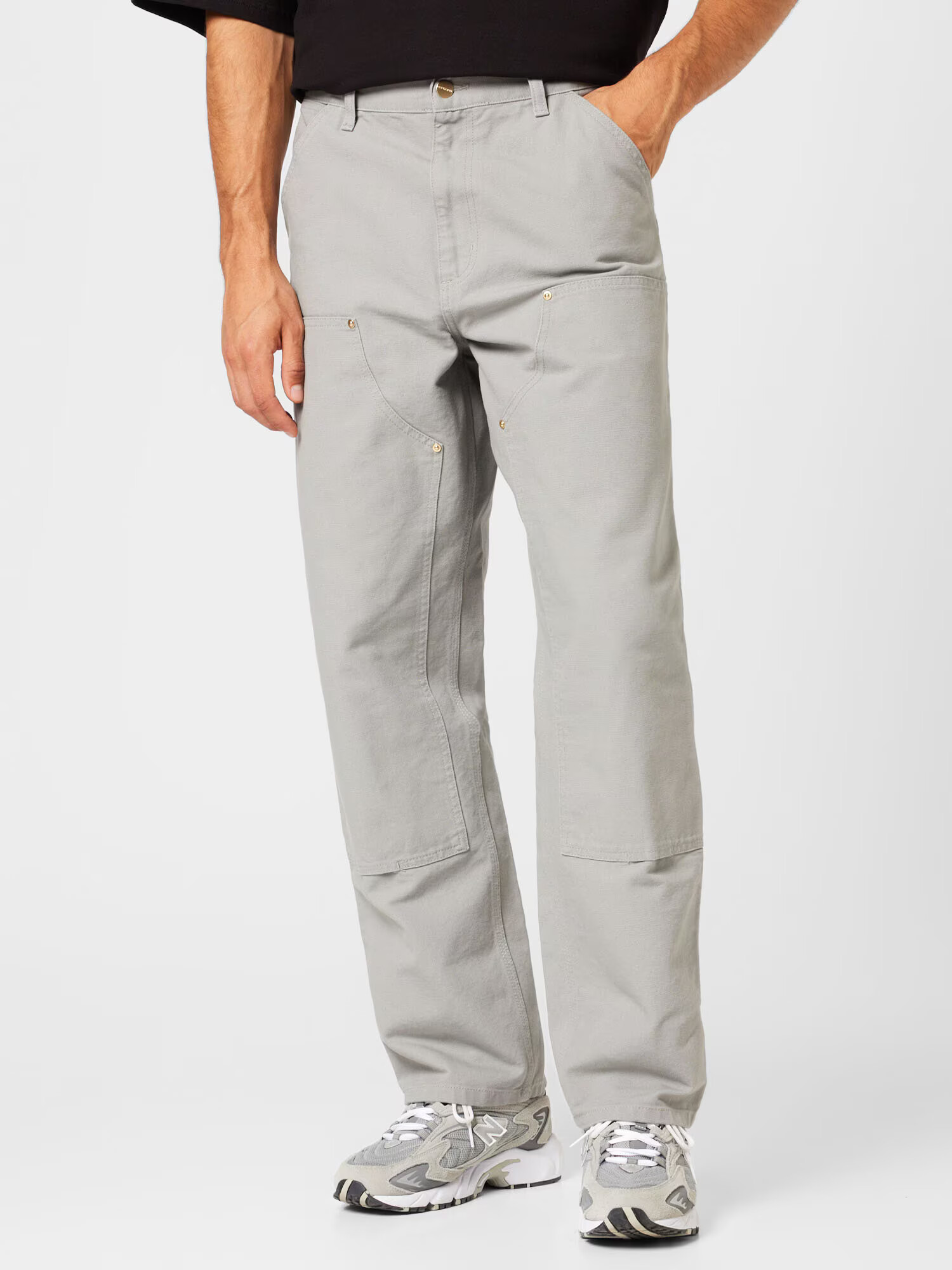 Carhartt WIP Pantaloni gri deschis - Pled.ro