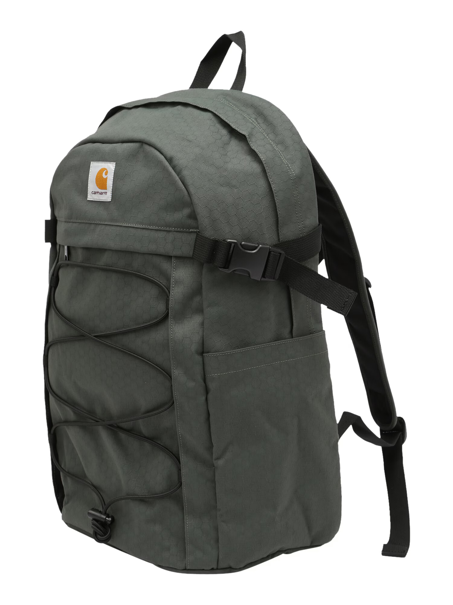 Carhartt WIP Rucsac 'Leon' gri închis / portocaliu / negru / alb - Pled.ro