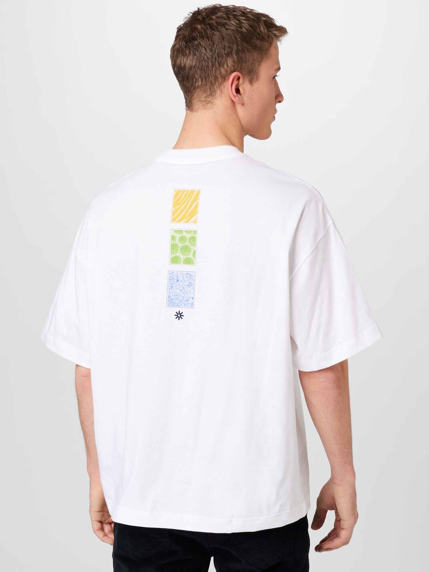 Carhartt WIP Tricou albastru / bleumarin / verde deschis / alb - Pled.ro