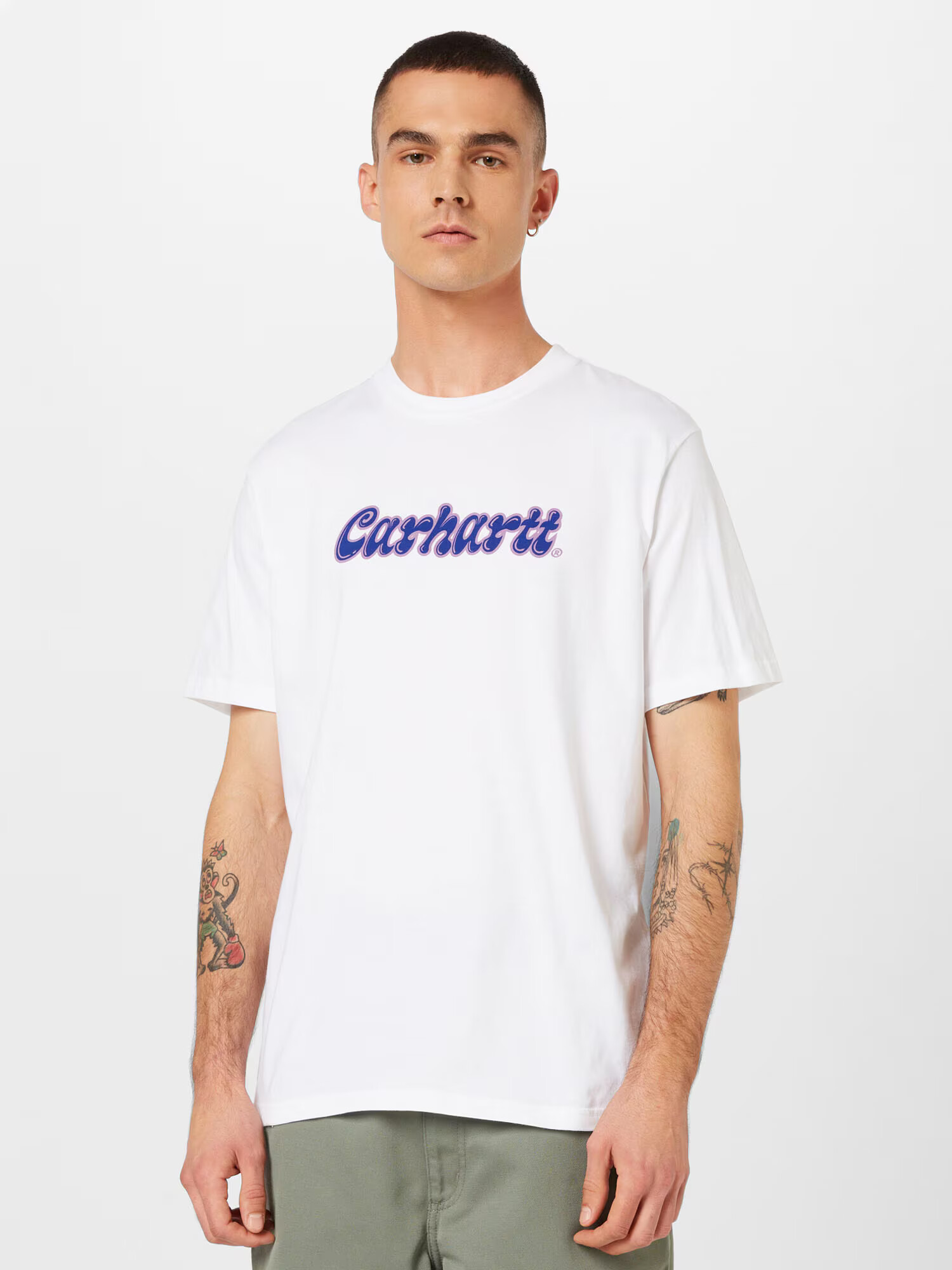 Carhartt WIP Tricou albastru / lila / alb - Pled.ro