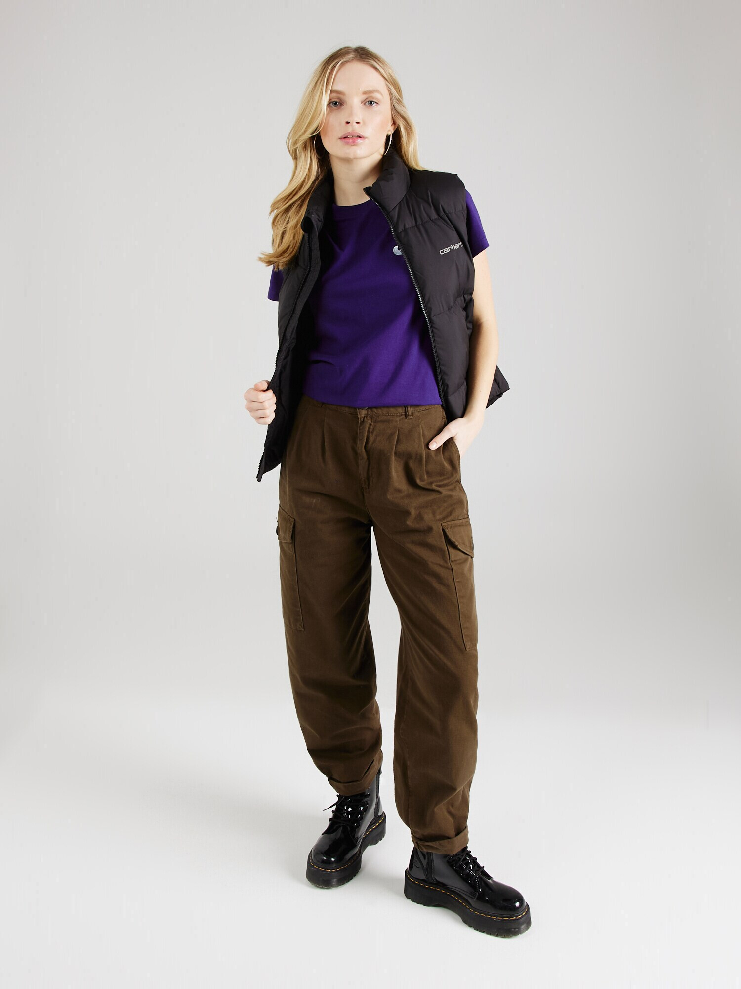 Carhartt WIP Tricou 'Casey' albastru violet - Pled.ro