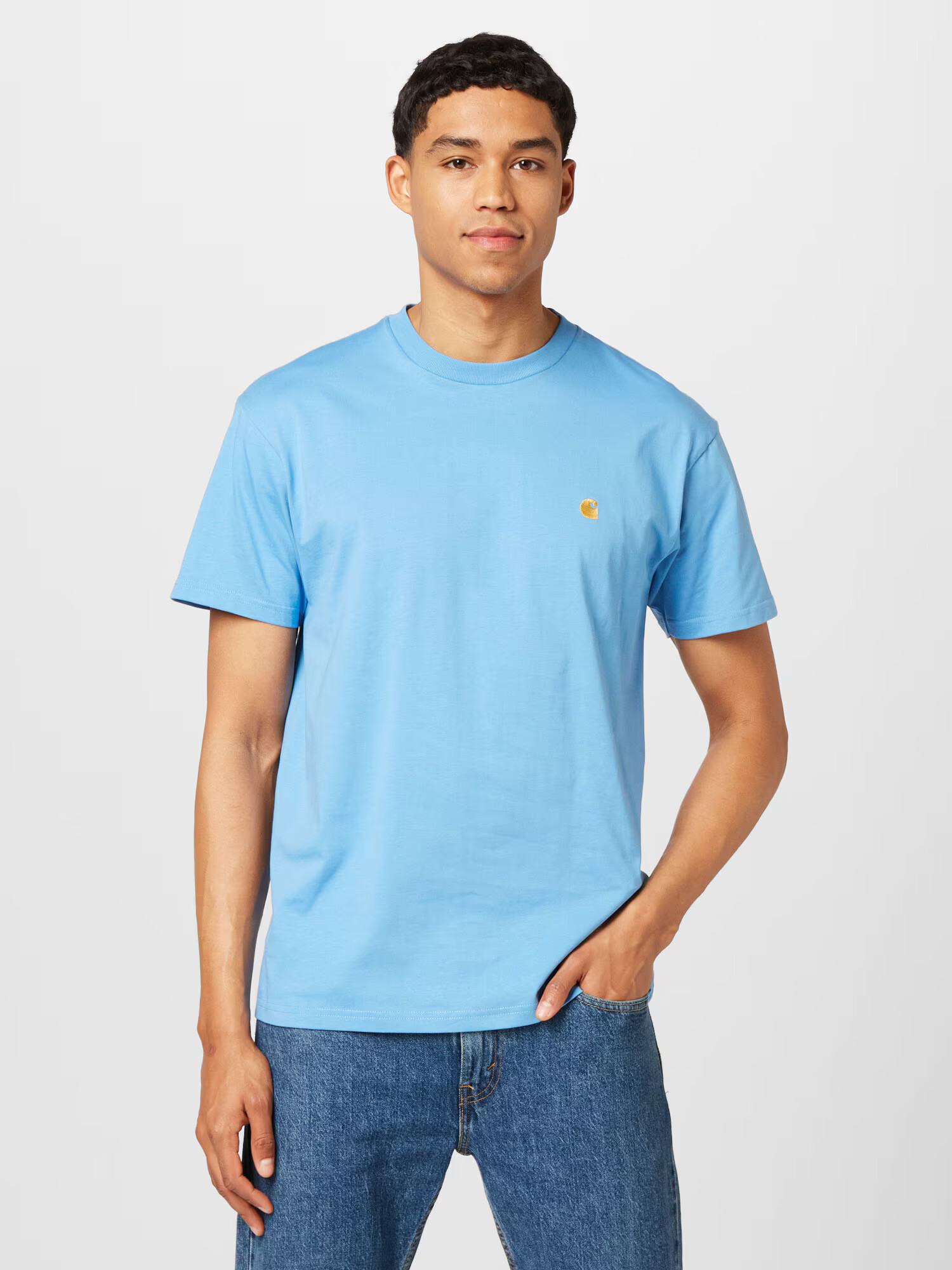 Carhartt WIP Tricou 'Chase' azuriu - Pled.ro