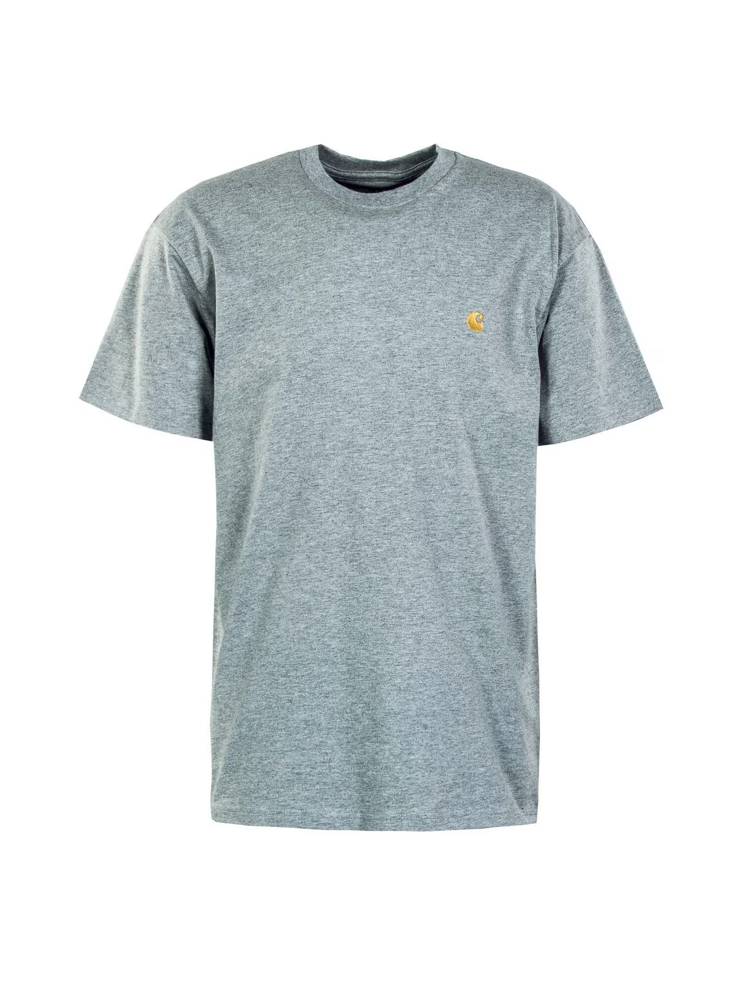 Carhartt WIP Tricou 'Chase' gri amestecat / portocaliu deschis - Pled.ro