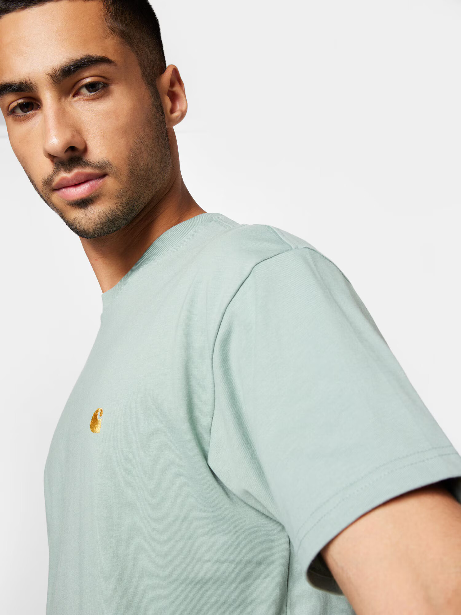 Carhartt WIP Tricou 'Chase' opal / auriu - Pled.ro