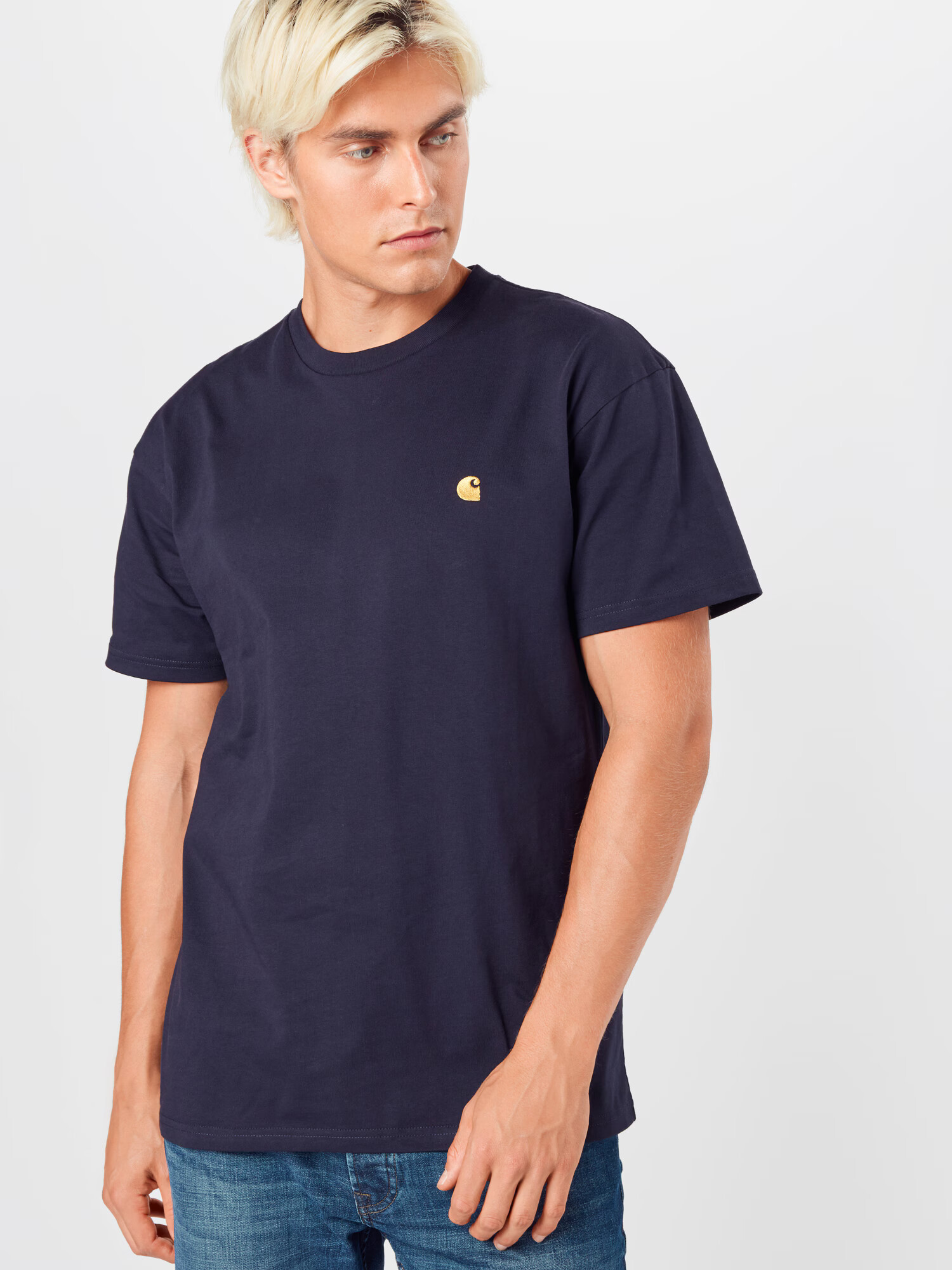 Carhartt WIP Tricou 'Chase' portocaliu / negru - Pled.ro