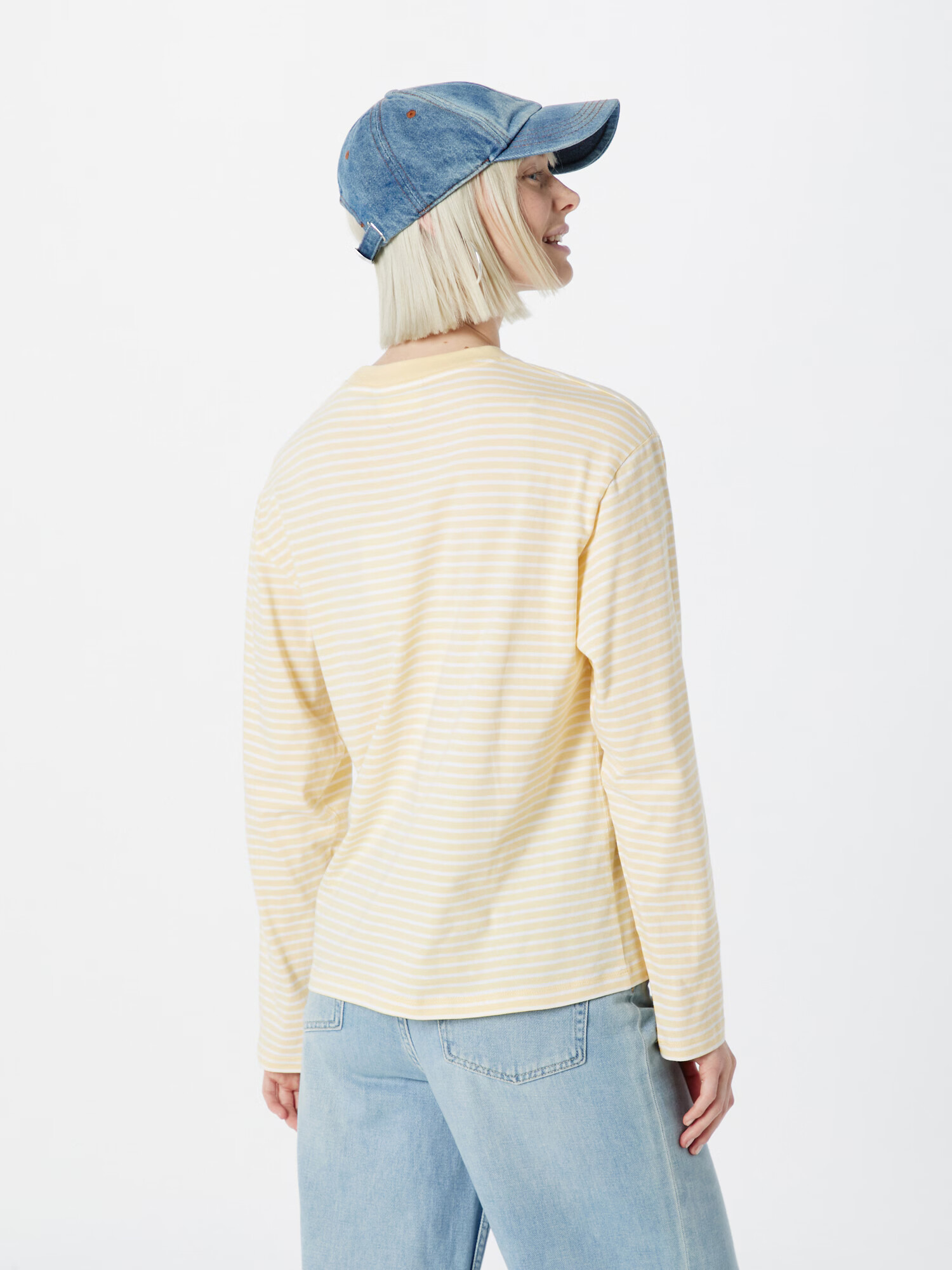 Carhartt WIP Tricou 'Coleen' portocaliu pastel / alb - Pled.ro