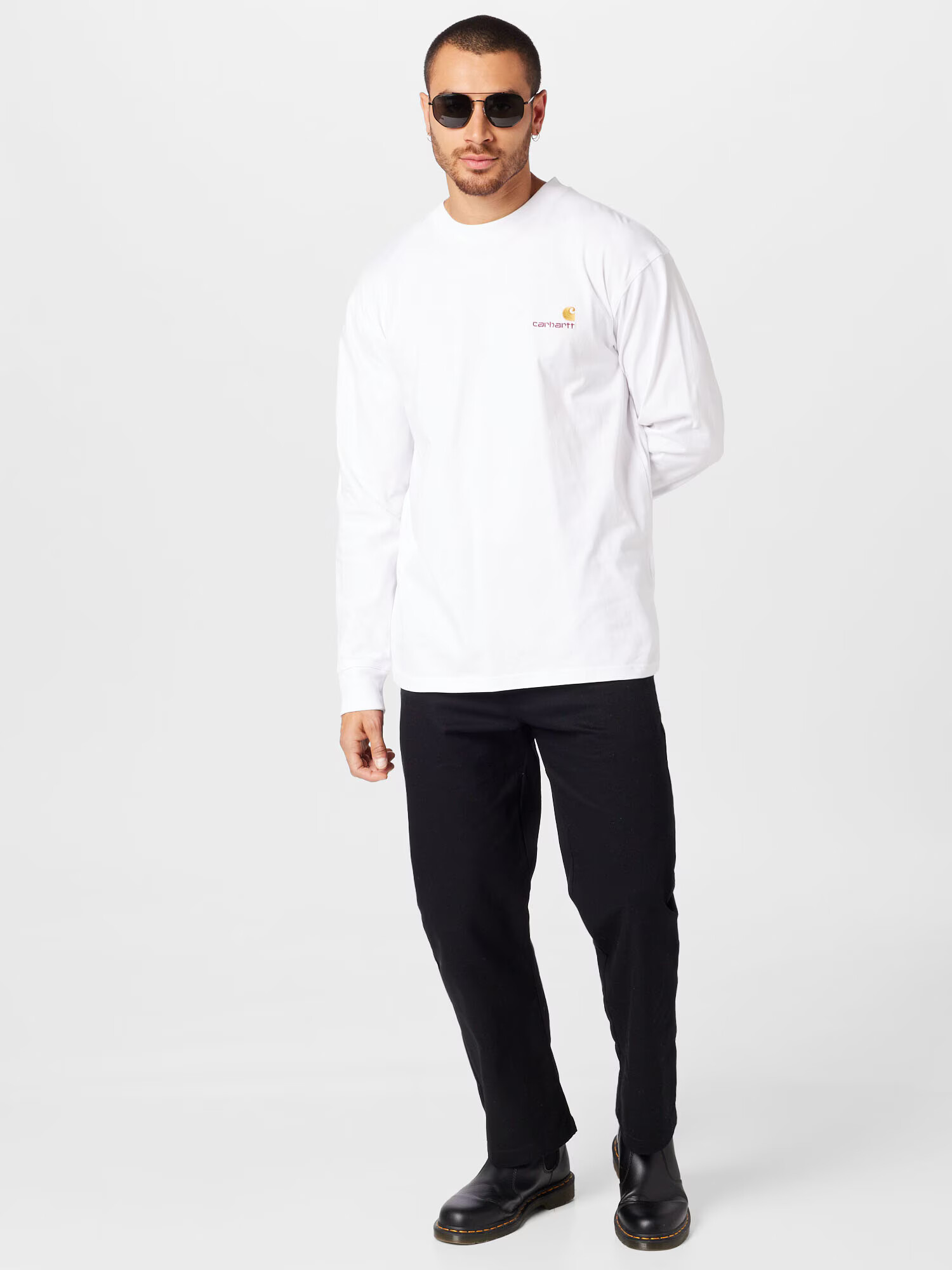 Carhartt WIP Tricou galben curry / roșu vin / alb - Pled.ro