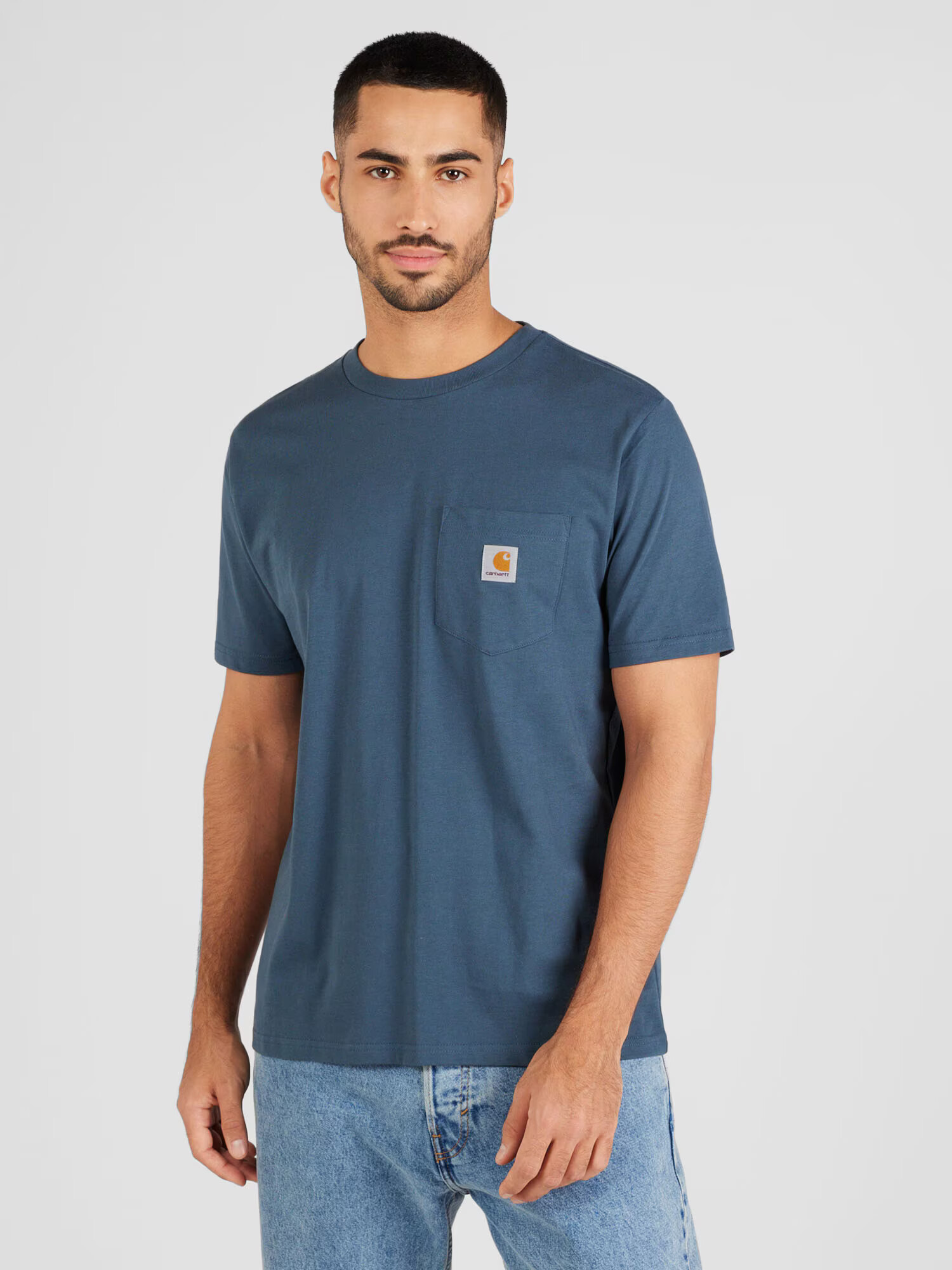 Carhartt WIP Tricou gri / portocaliu / argintiu - Pled.ro