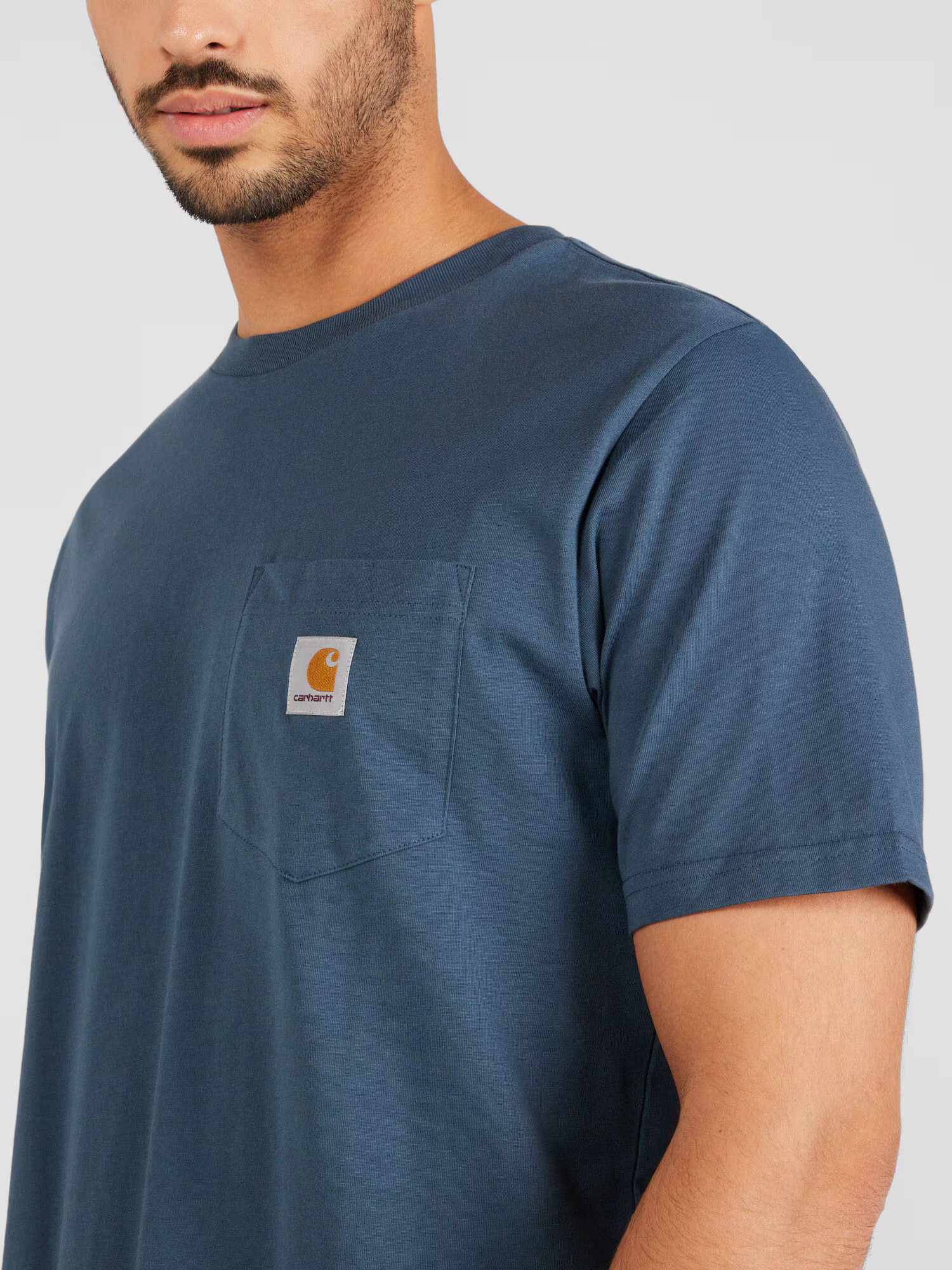 Carhartt WIP Tricou gri / portocaliu / argintiu - Pled.ro