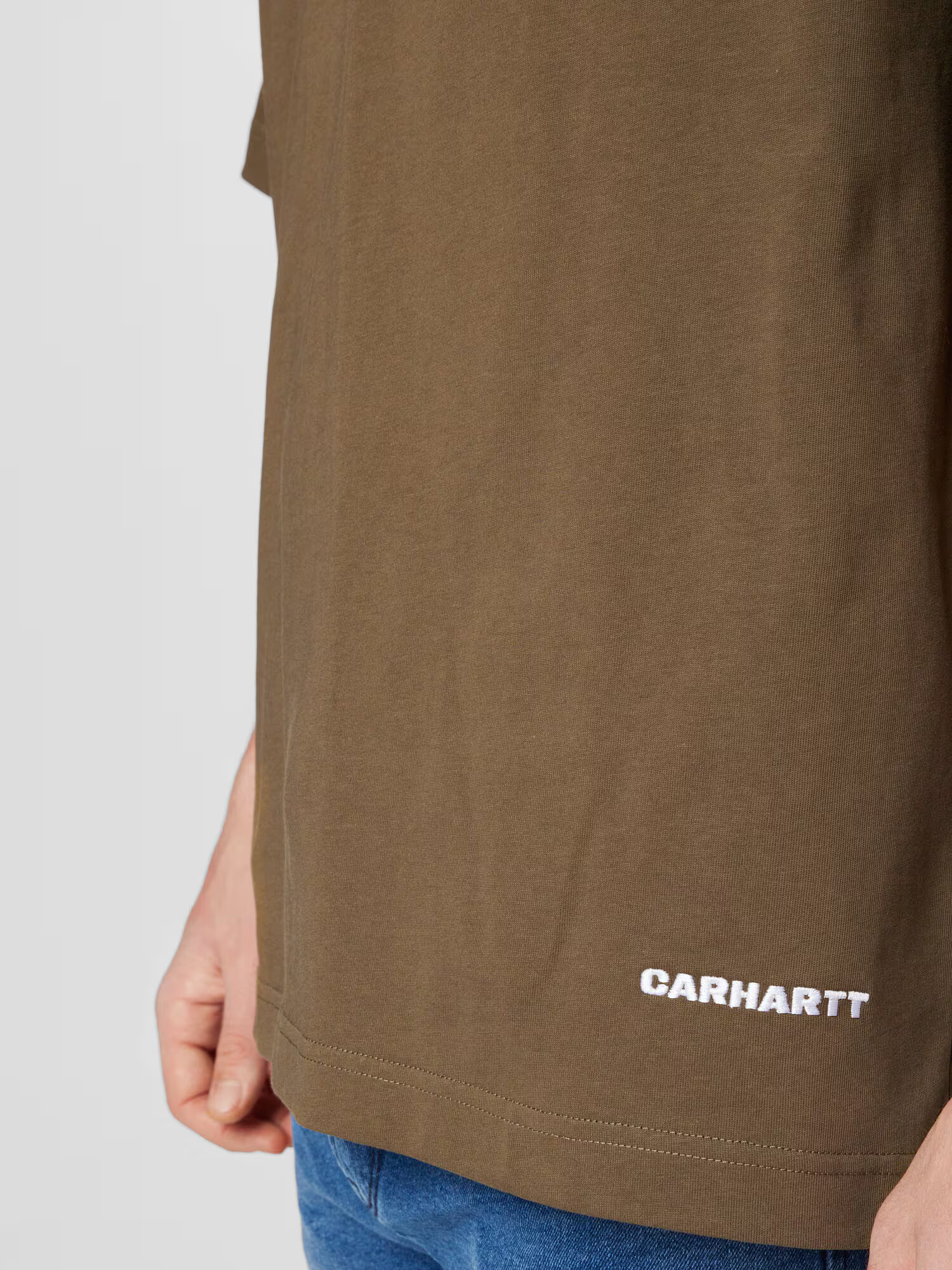 Carhartt WIP Tricou kaki / alb - Pled.ro