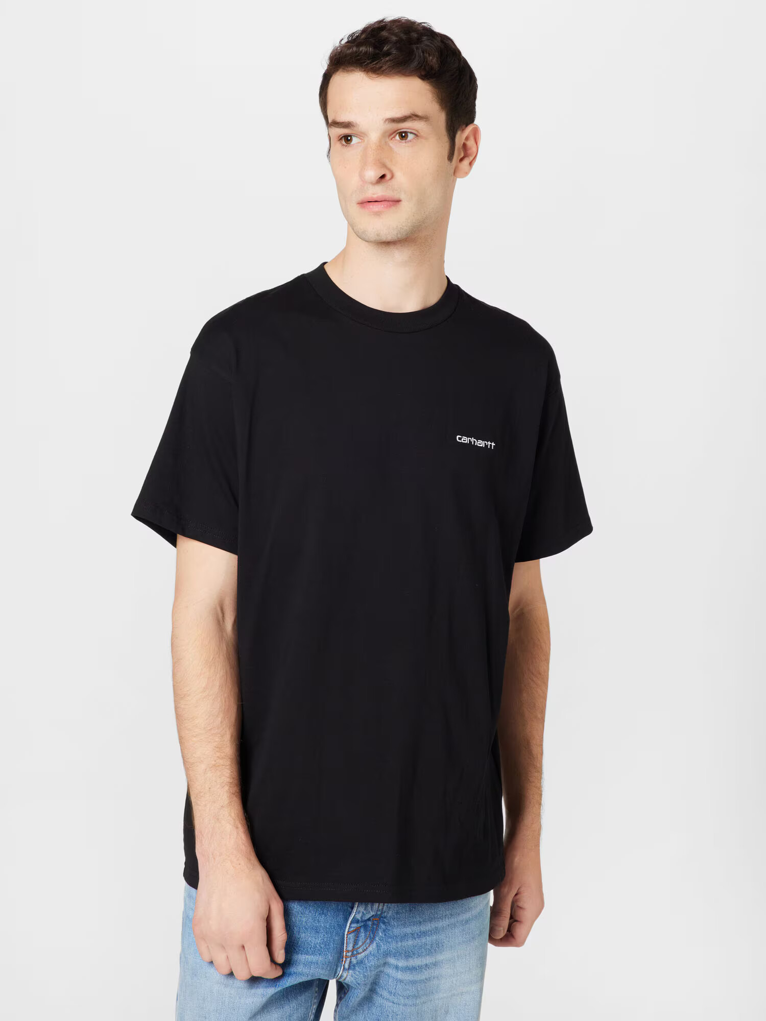 Carhartt WIP Tricou negru / alb - Pled.ro