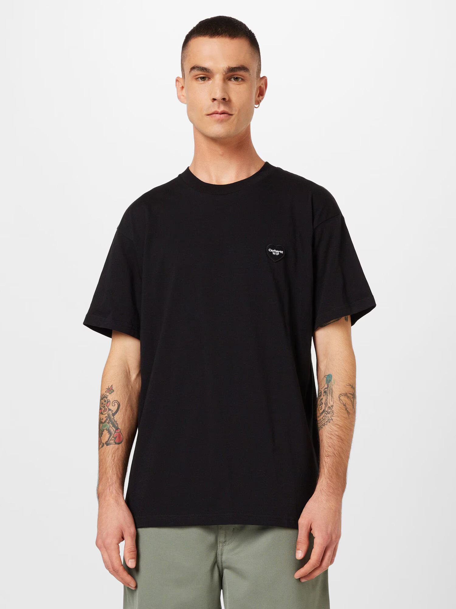 Carhartt WIP Tricou negru / alb - Pled.ro