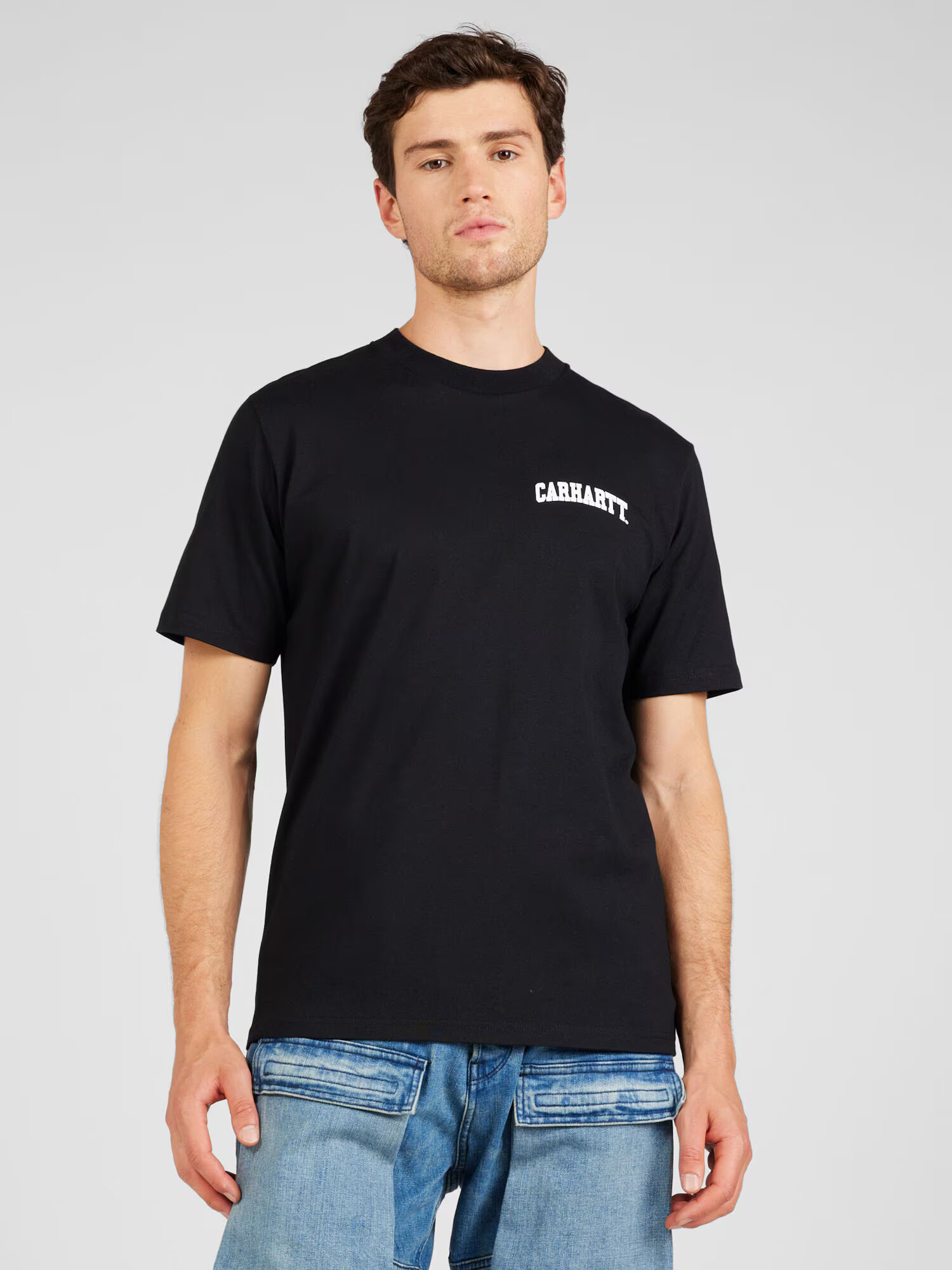 Carhartt WIP Tricou negru / alb - Pled.ro