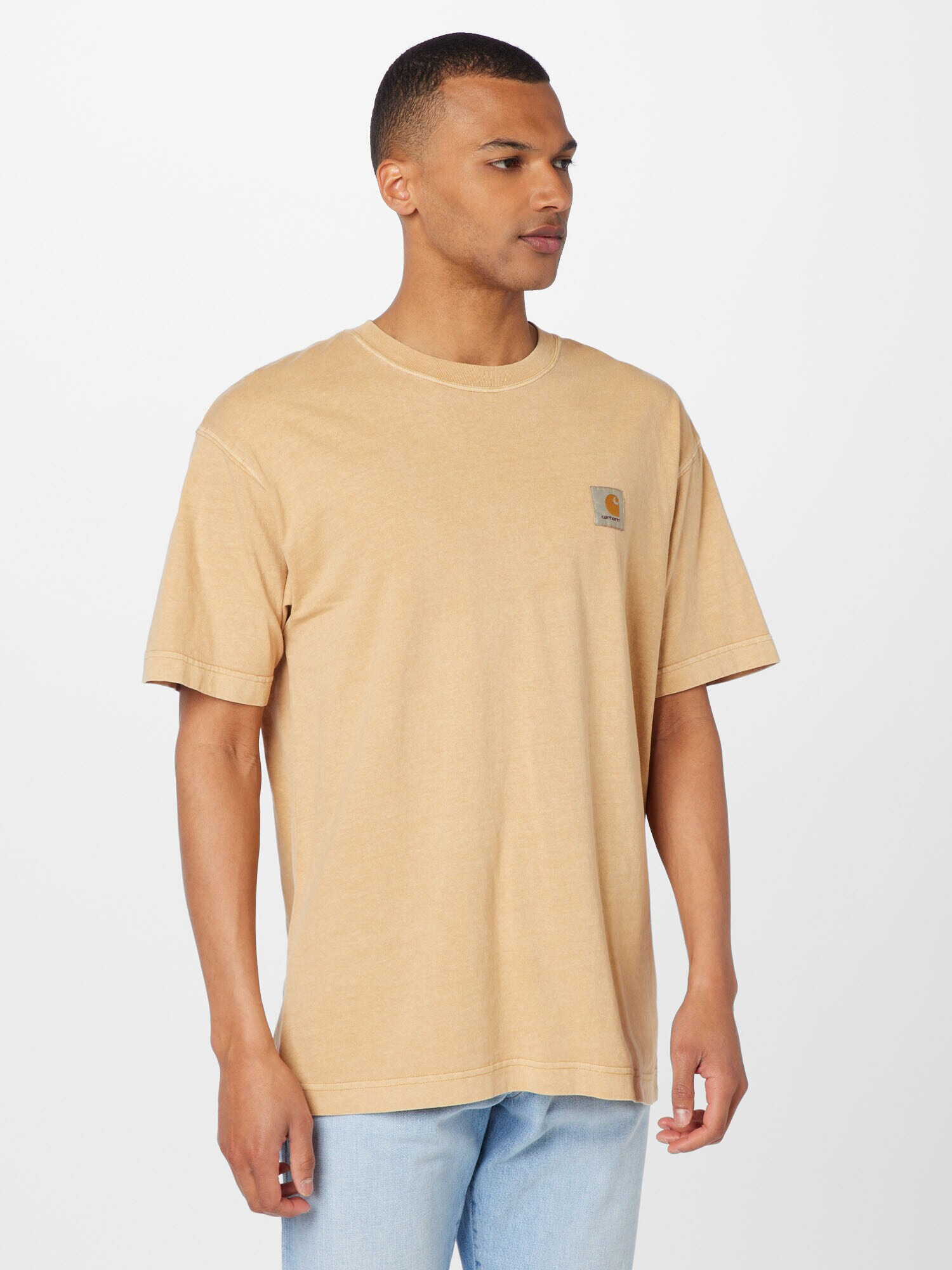 Carhartt WIP Tricou 'Nelson' maro deschis / galben / negru - Pled.ro