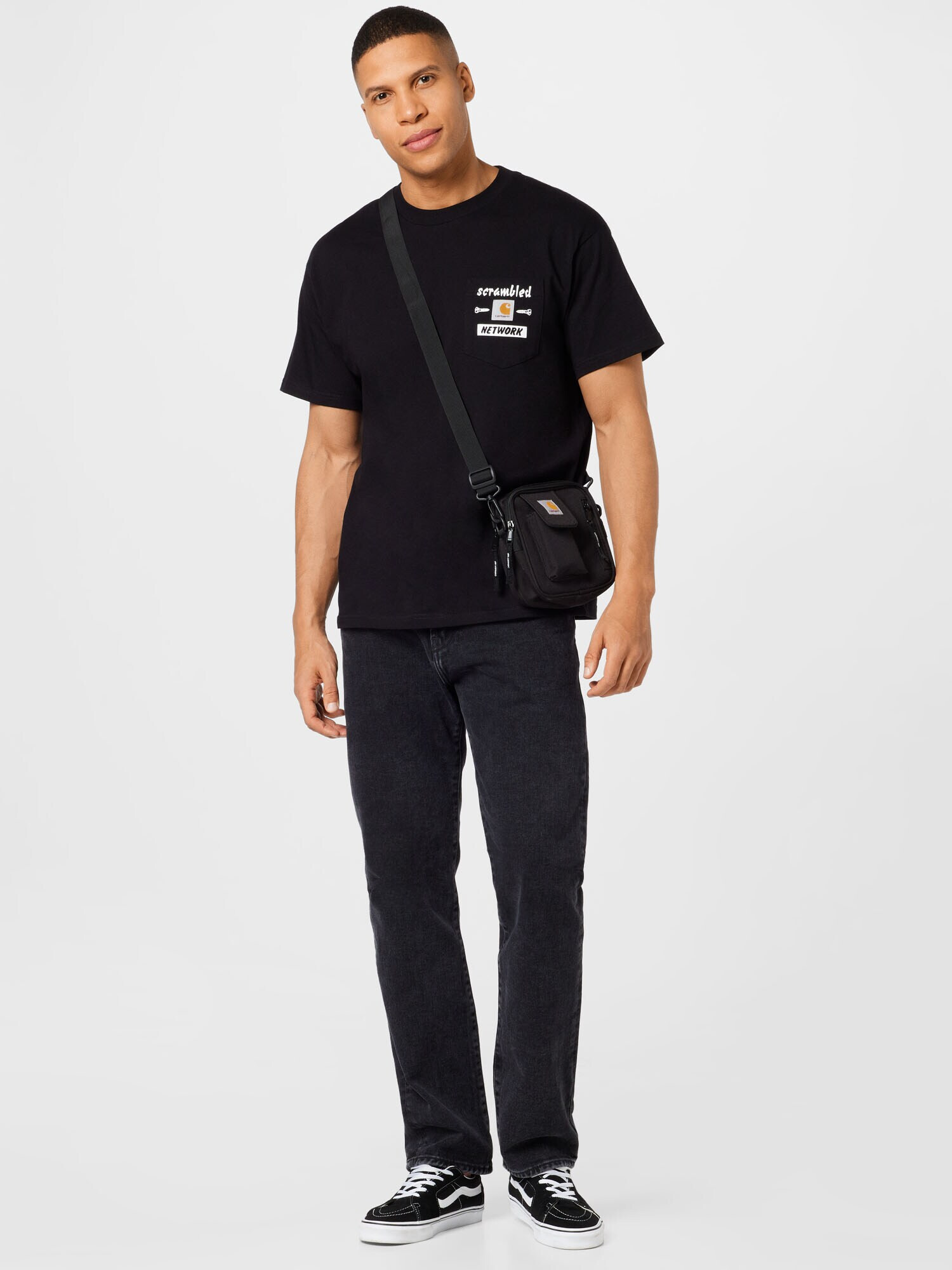 Carhartt WIP Tricou 'Scramble' galben / negru / alb - Pled.ro