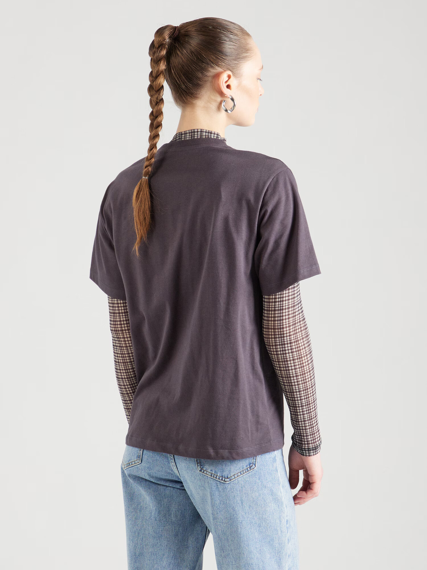 Carhartt WIP Tricou 'Spree ' gri / alb - Pled.ro