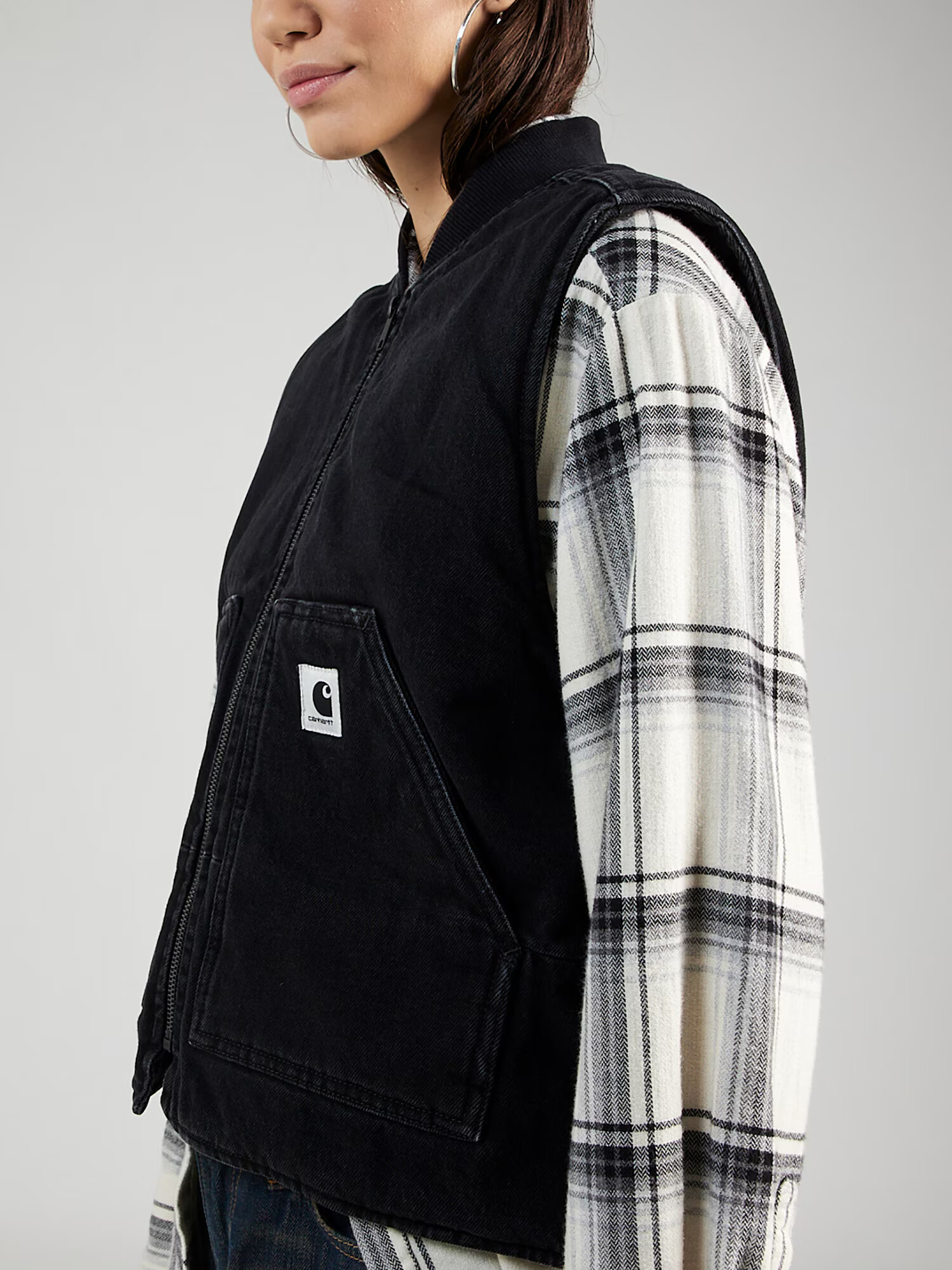 Carhartt WIP Vestă 'Ace' negru denim - Pled.ro