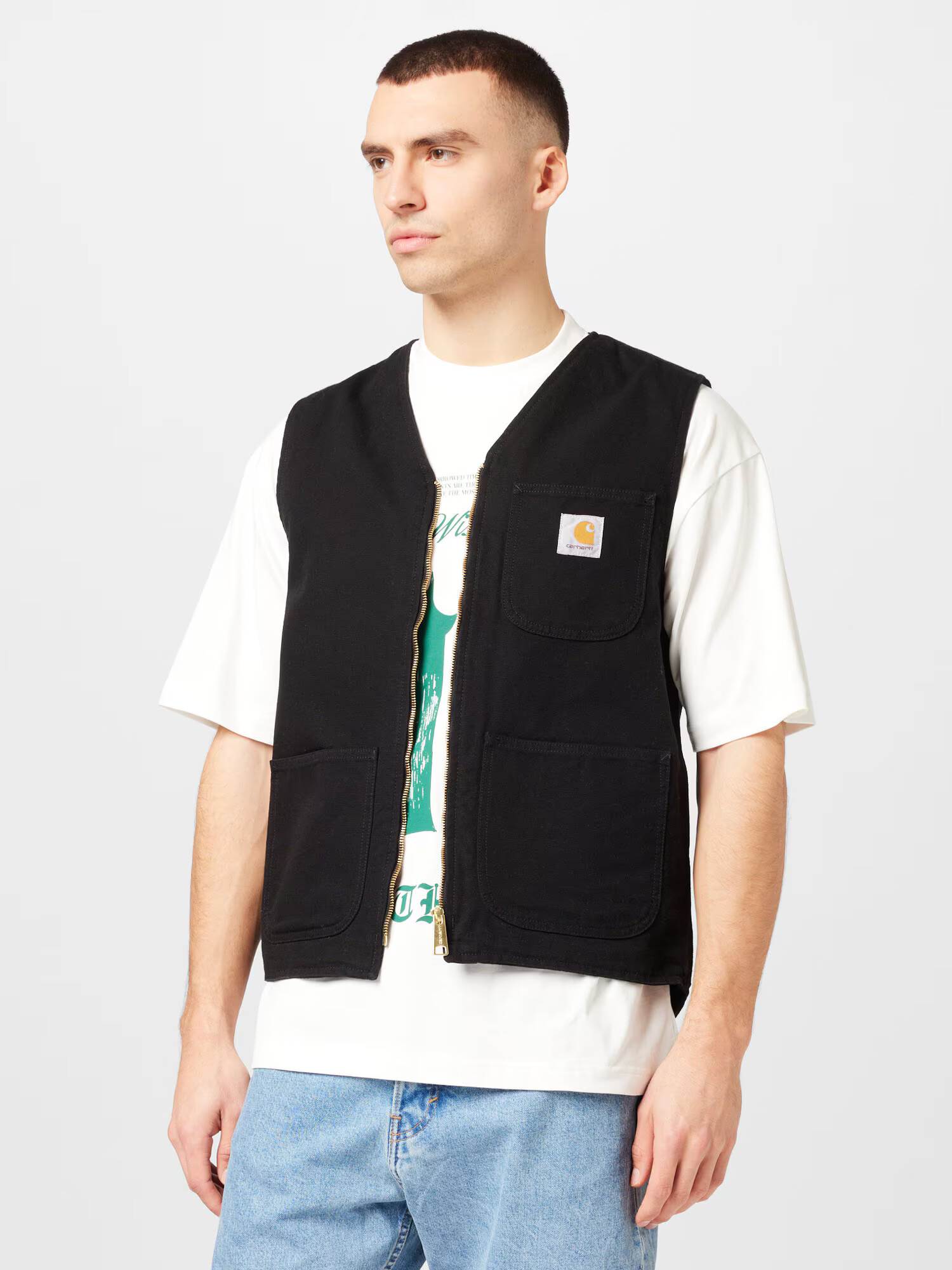 Carhartt WIP Vestă 'Arbor' galben miere / negru / alb - Pled.ro