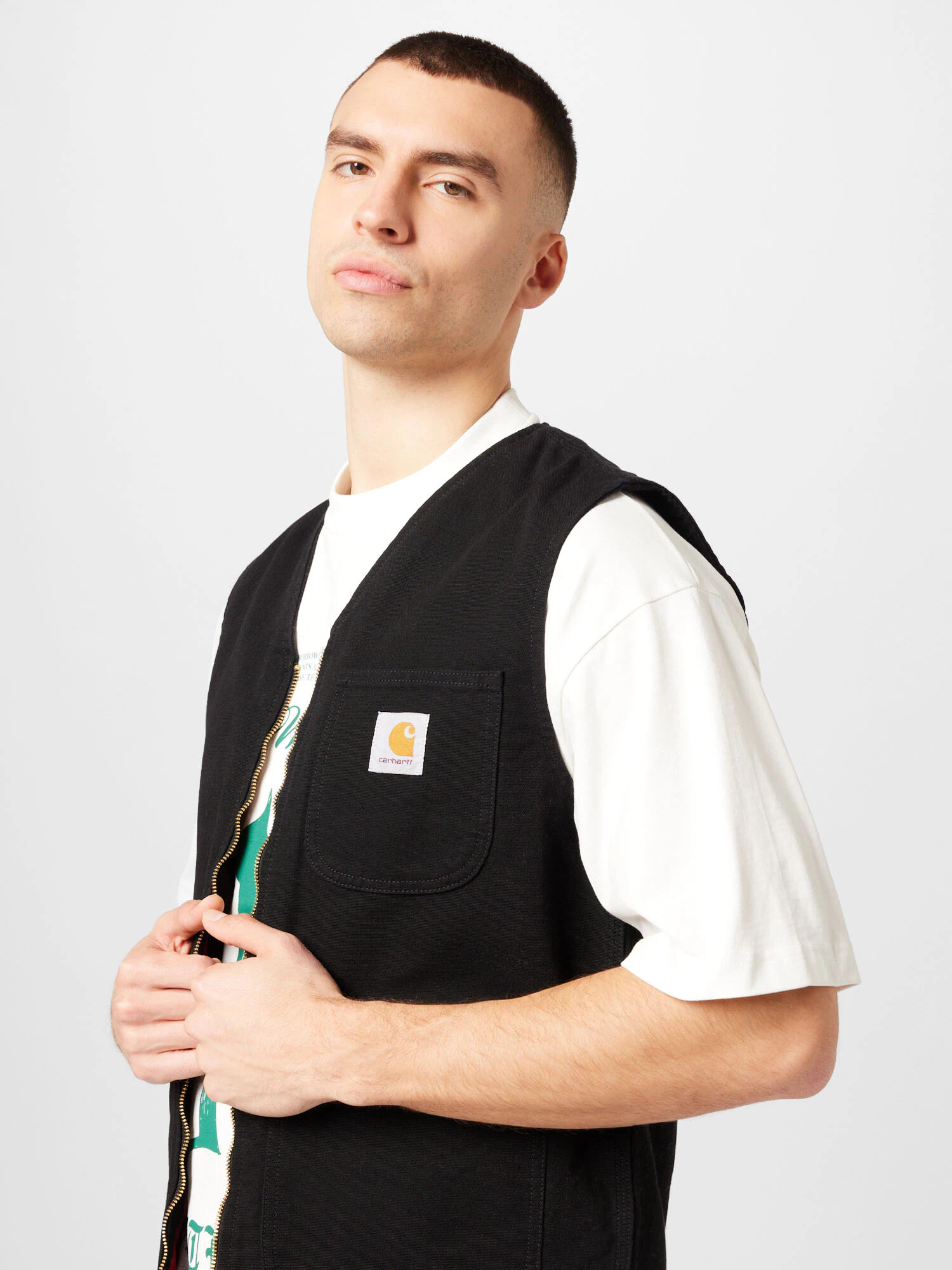 Carhartt WIP Vestă 'Arbor' galben miere / negru / alb - Pled.ro