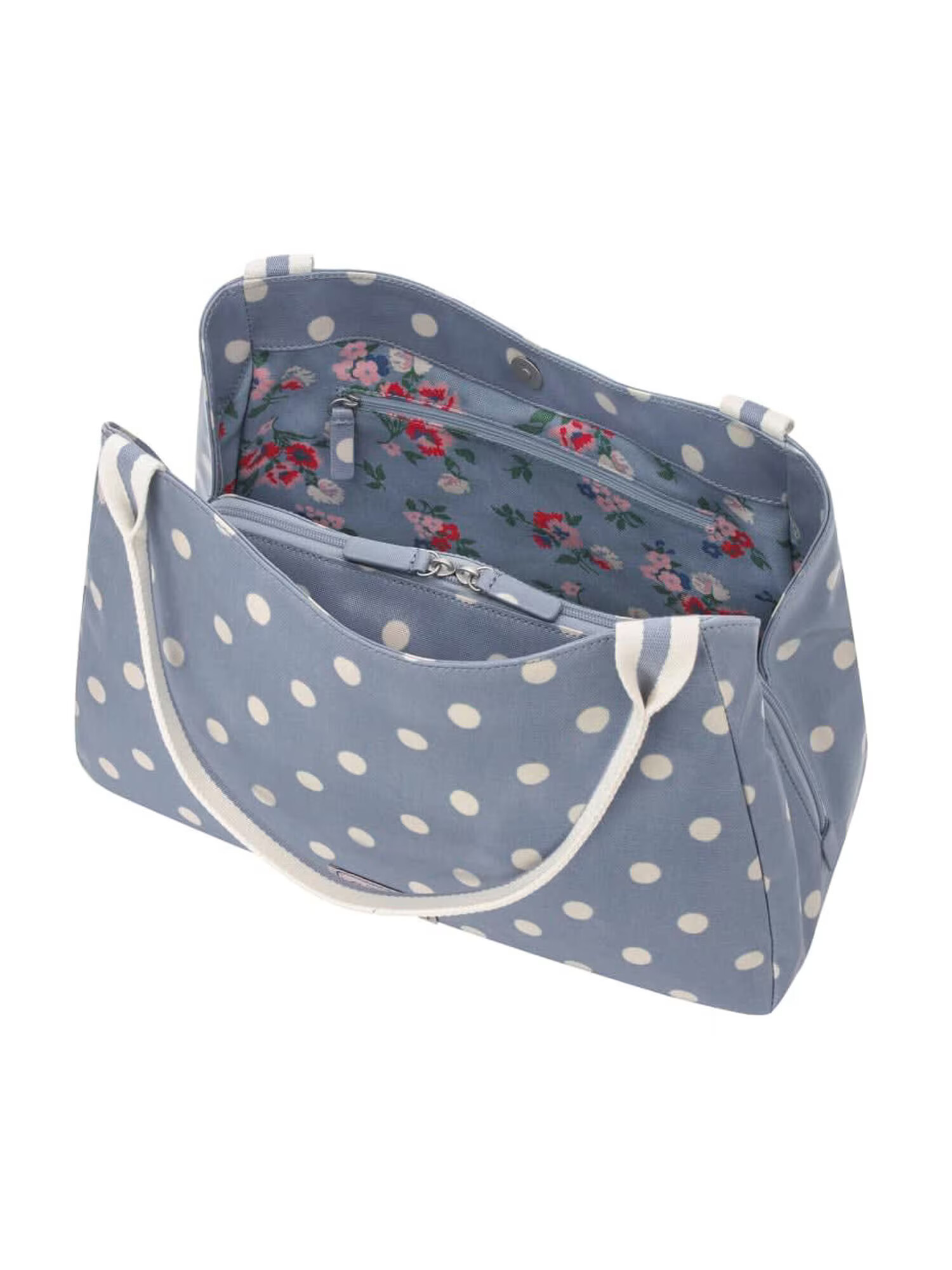 Cath Kidston Geantă de umăr crem / albastru fumuriu - Pled.ro