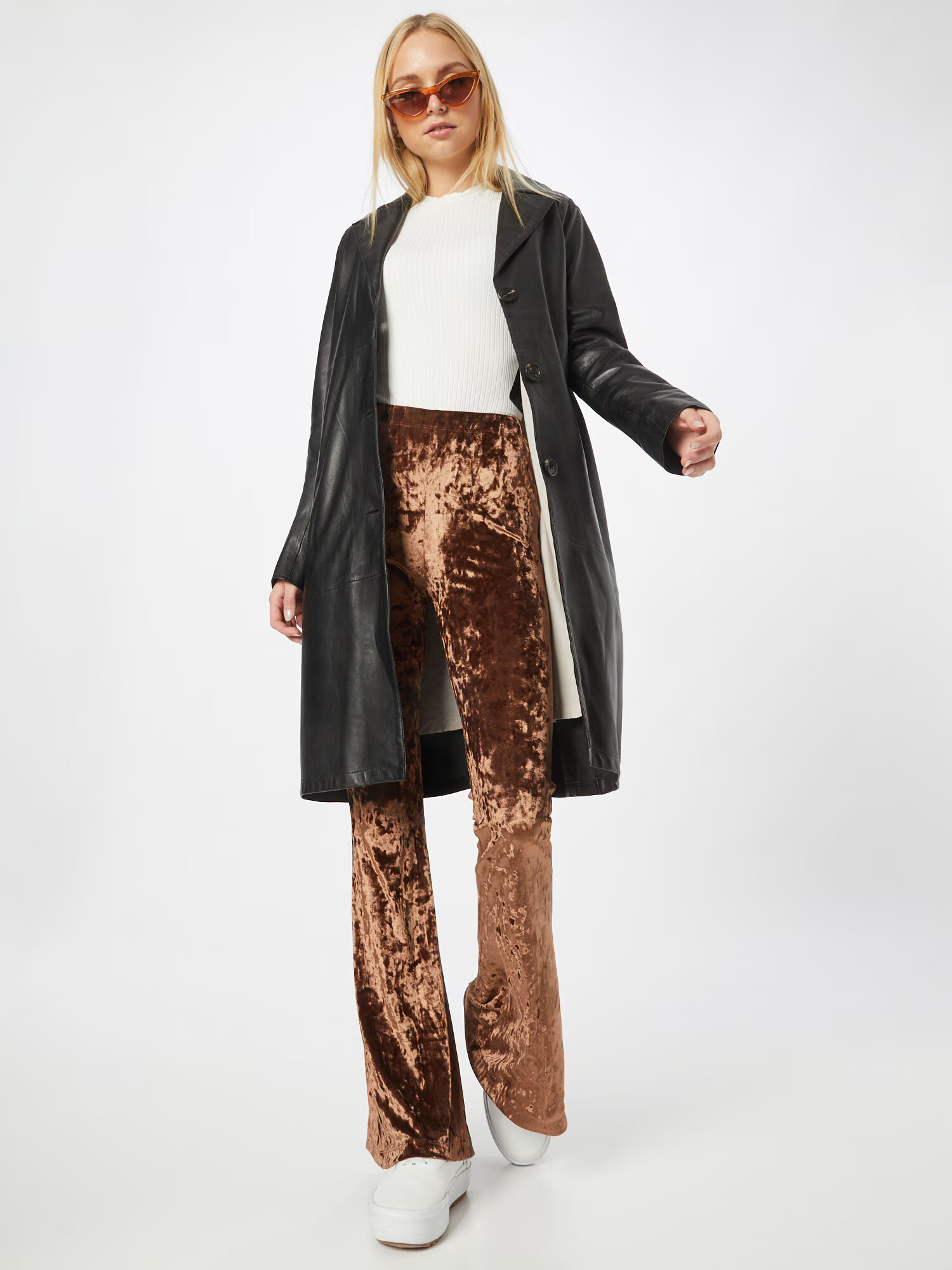 CATWALK JUNKIE Pantaloni maro caramel - Pled.ro