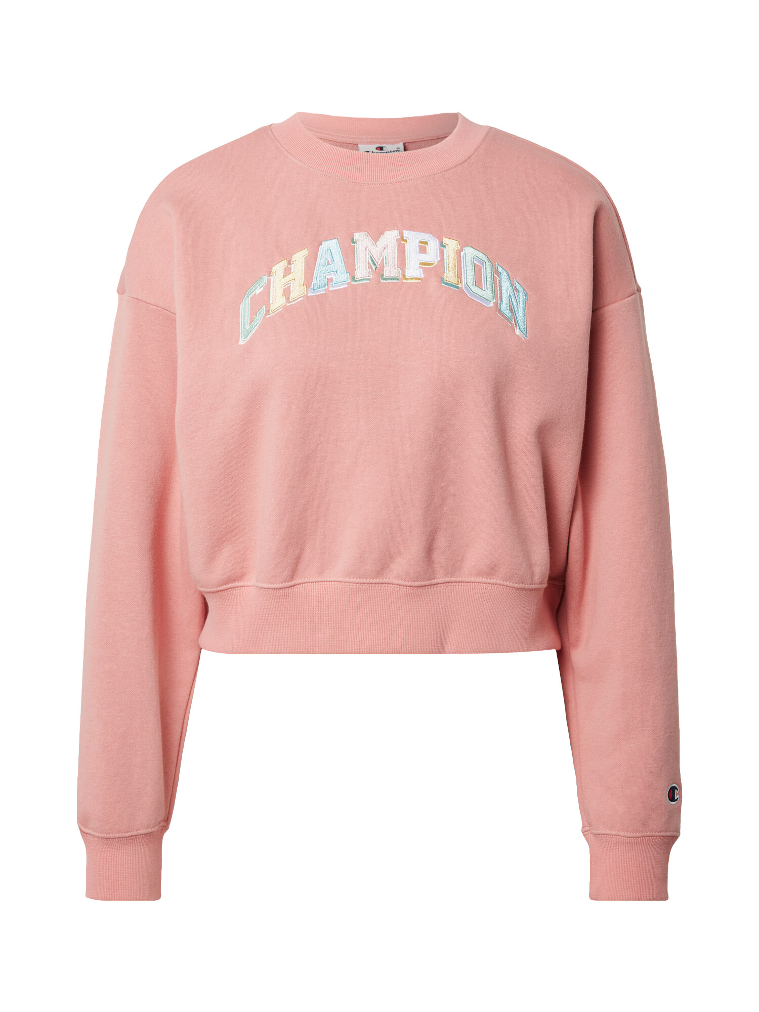 Champion Authentic Athletic Apparel Bluză de molton albastru deschis / galben deschis / verde deschis / roz pal - Pled.ro