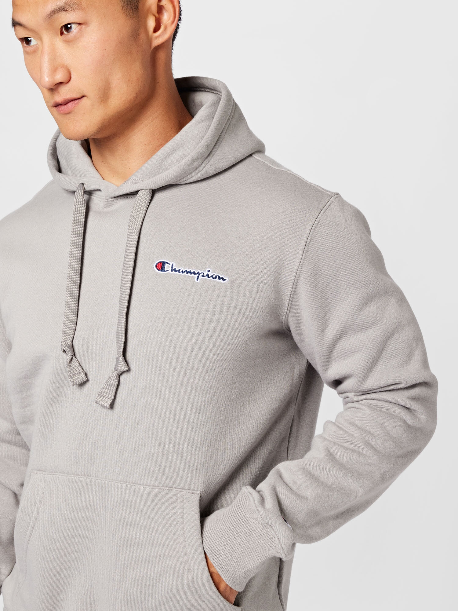 Champion Authentic Athletic Apparel Bluză de molton albastru gențiană / gri / roșu / alb - Pled.ro