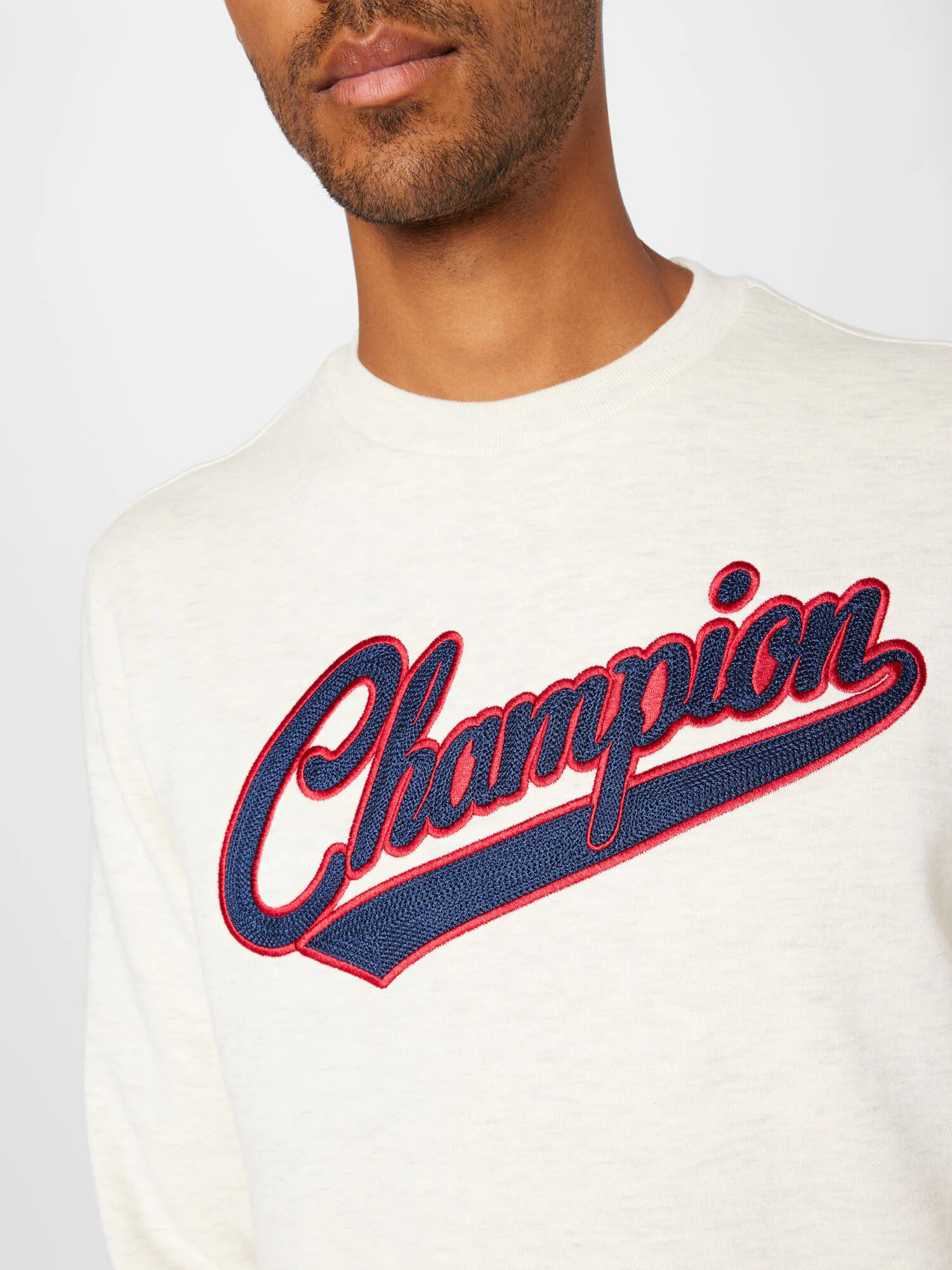 Champion Authentic Athletic Apparel Bluză de molton albastru gențiană / roșu cranberry / alb lână - Pled.ro