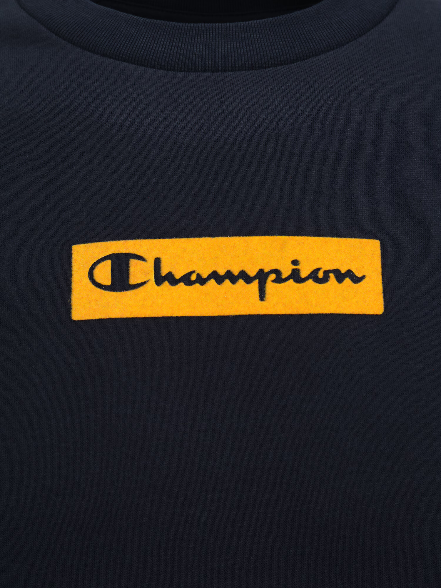 Champion Authentic Athletic Apparel Bluză de molton albastru închis / galben - Pled.ro