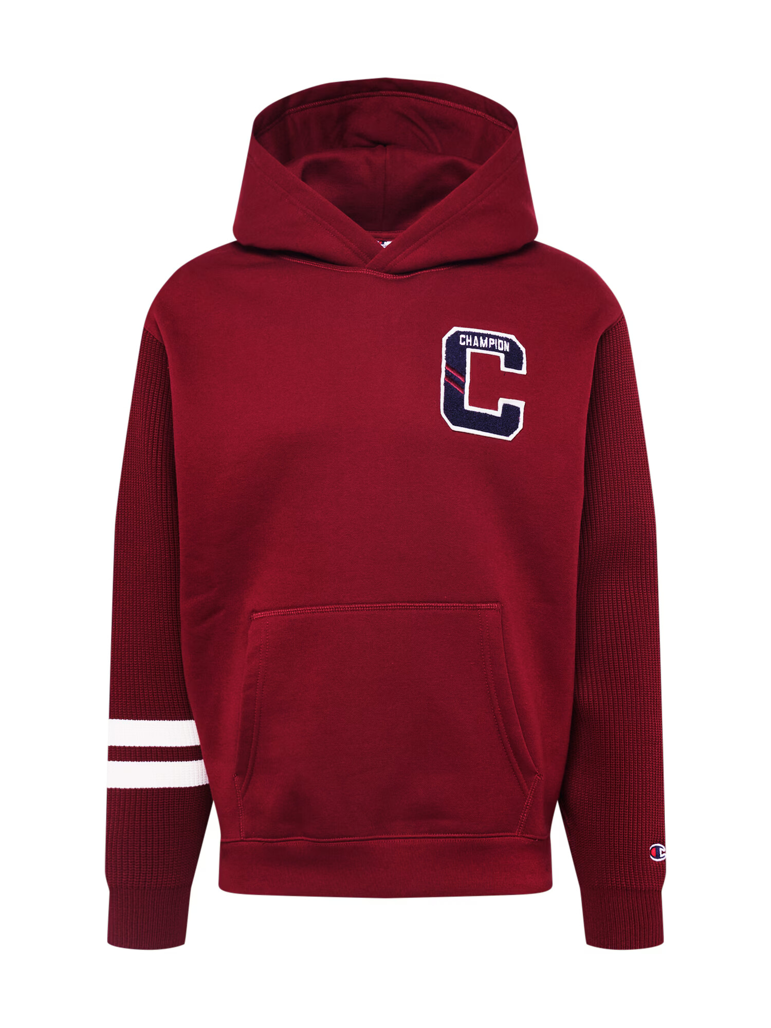 Champion Authentic Athletic Apparel Bluză de molton albastru închis / roșu burgundy / alb - Pled.ro