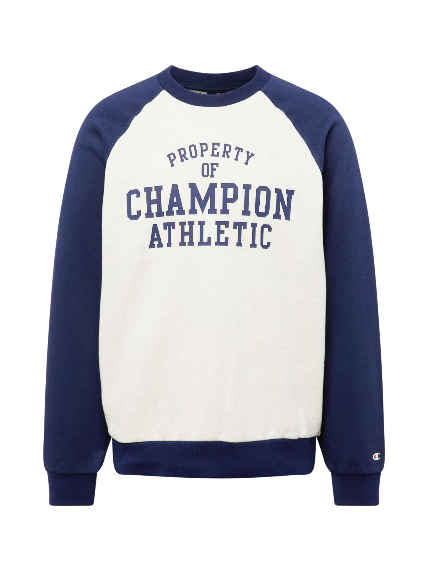 Champion Authentic Athletic Apparel Bluză de molton bleumarin / alb amestacat - Pled.ro